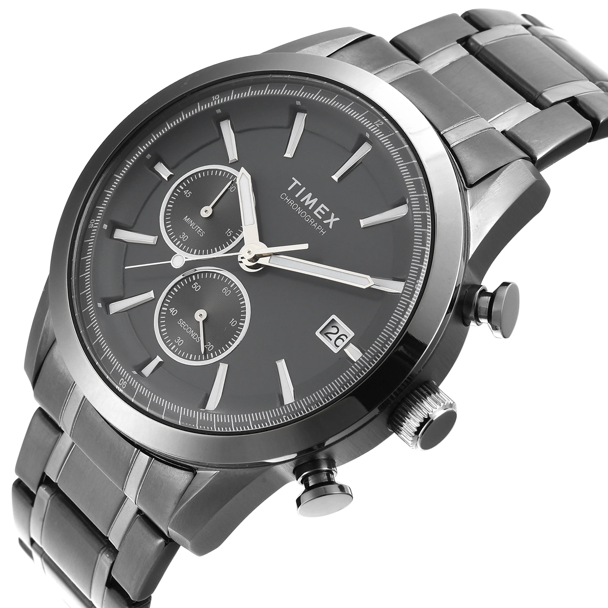 TIMEX Men Grey Round Chronograph Dial Analog Watch - TWEG17613 - Image 2