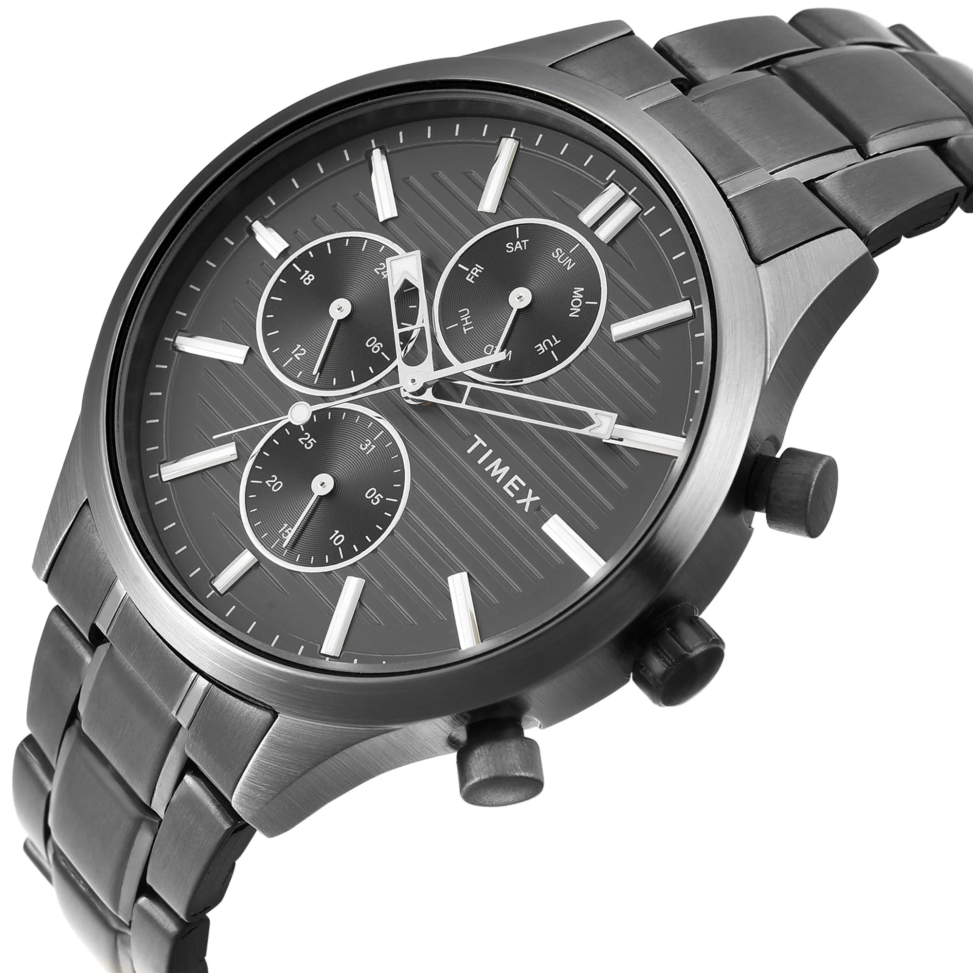 TIMEX Men Grey Round Dial Analog Watch - TW000T321 - Image 2