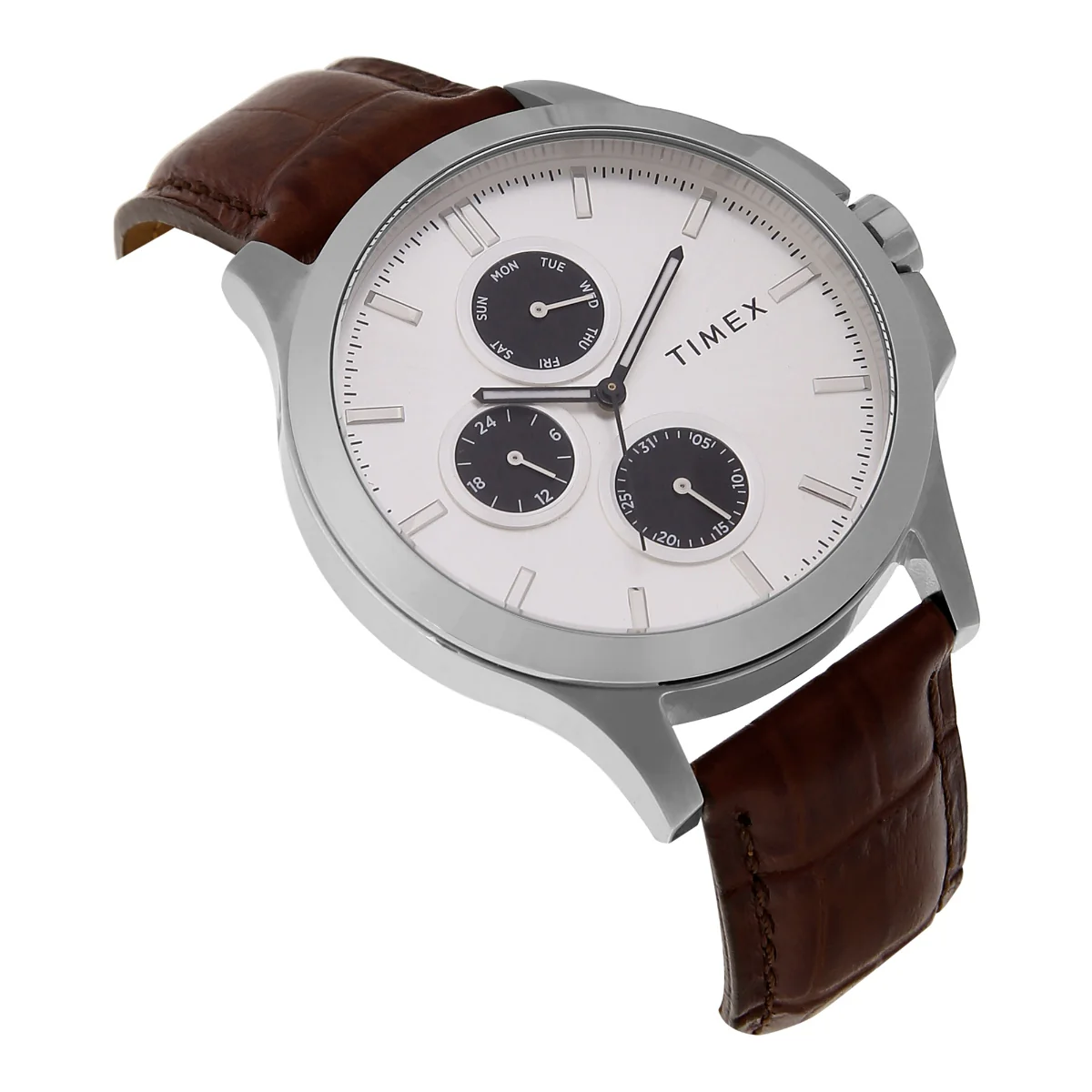 Timex Men Multifunction Silver Round Stainless Steel Dial Watch- TWEG17001 - Image 2