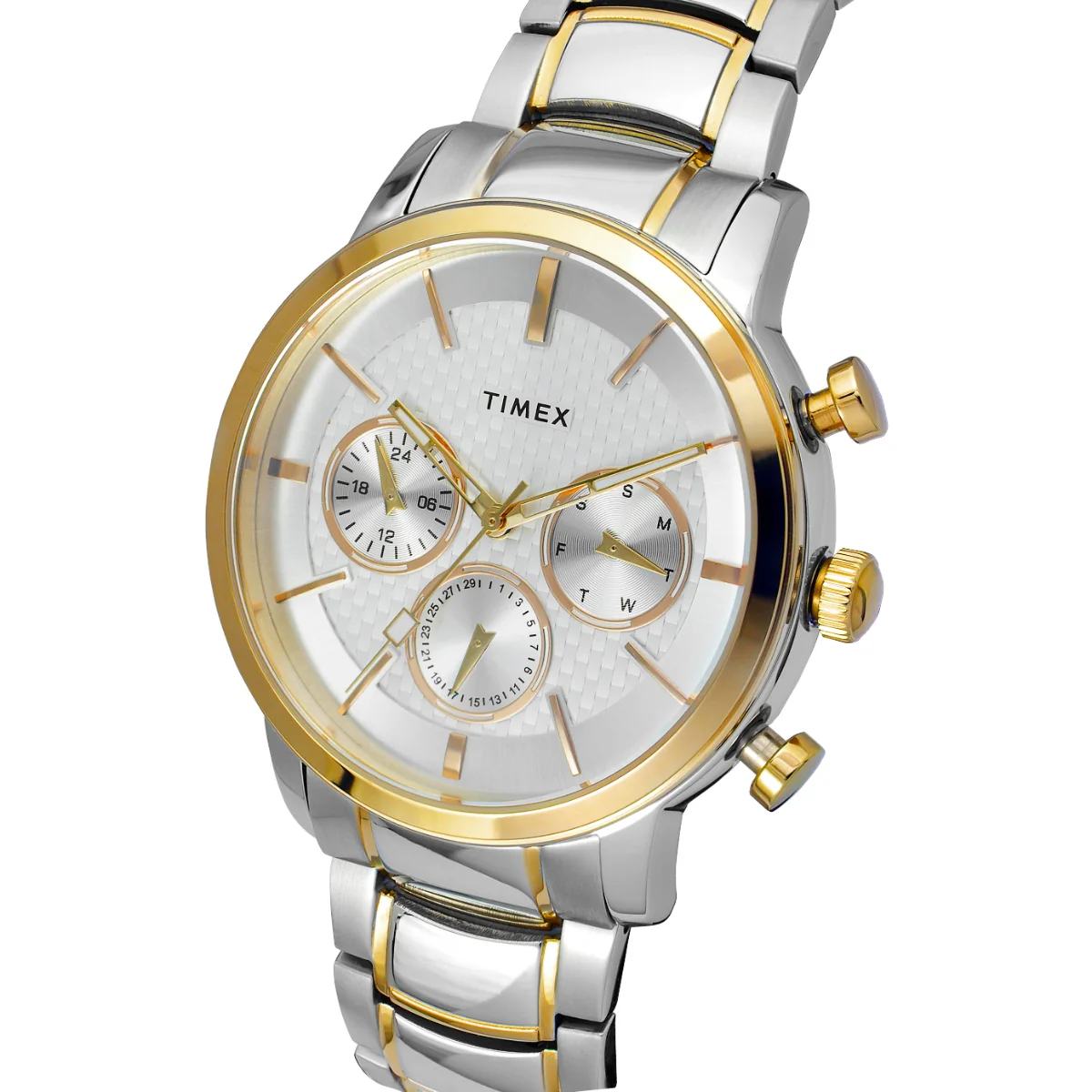 Timex Men Multifunction Silver Round Stainless Steel Dial Watch- TWEG20203 - Image 2