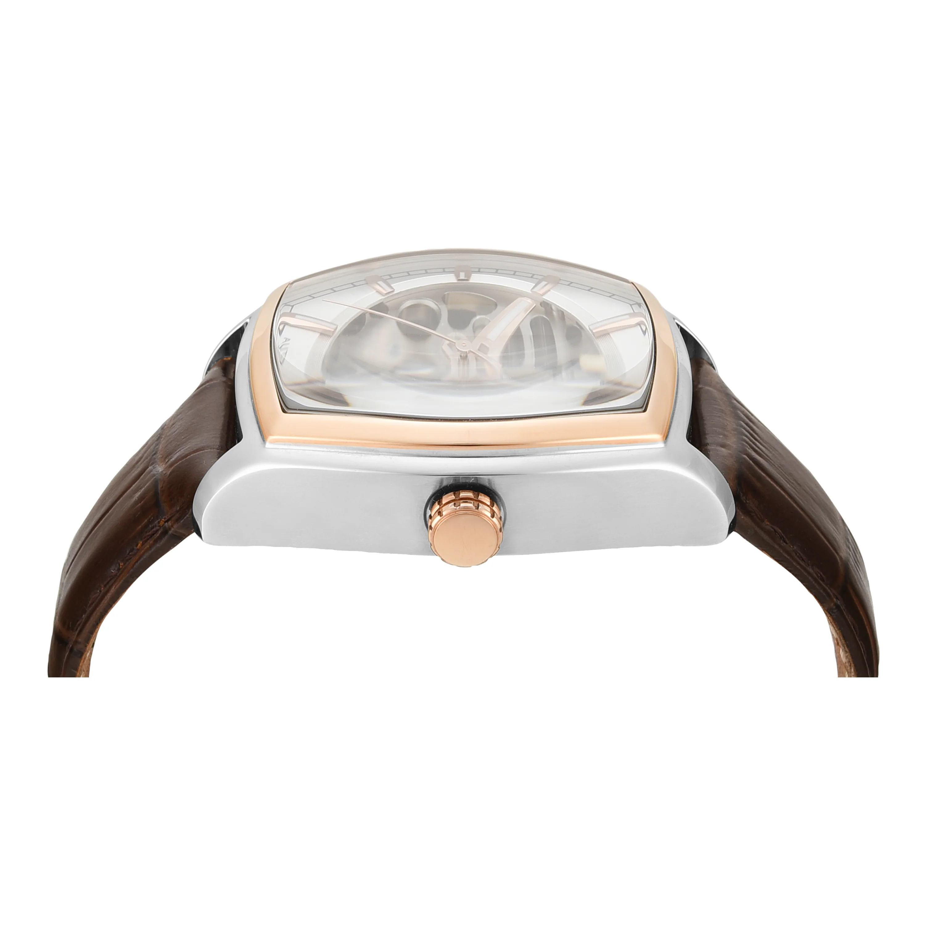 TIMEX Men Silver Rectangle Dial Analog Automatic Watch - TWEG25901 - Image 4