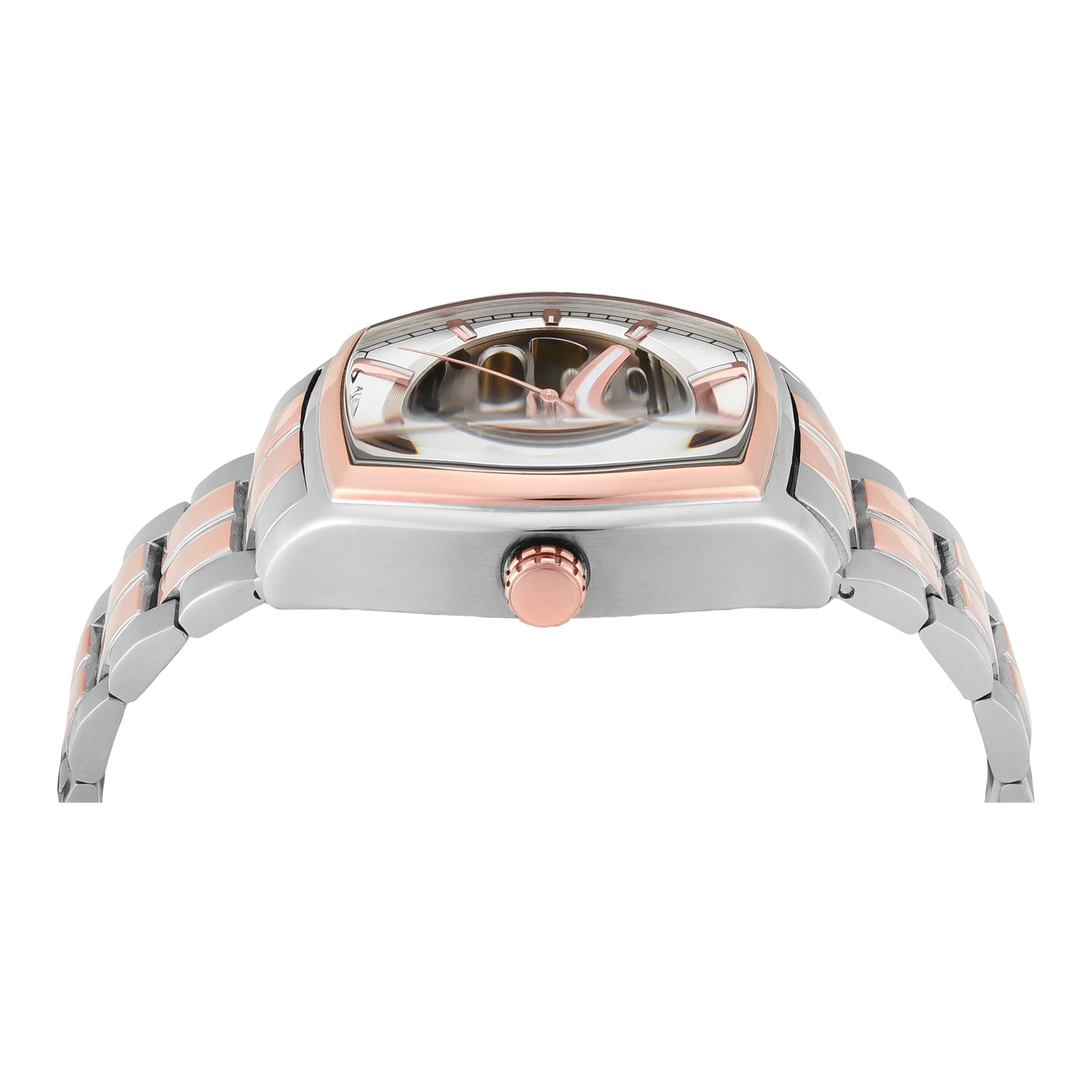 TIMEX Men Silver Rectangle Dial Analog Automatic Watch - TWEG25903 - Image 2