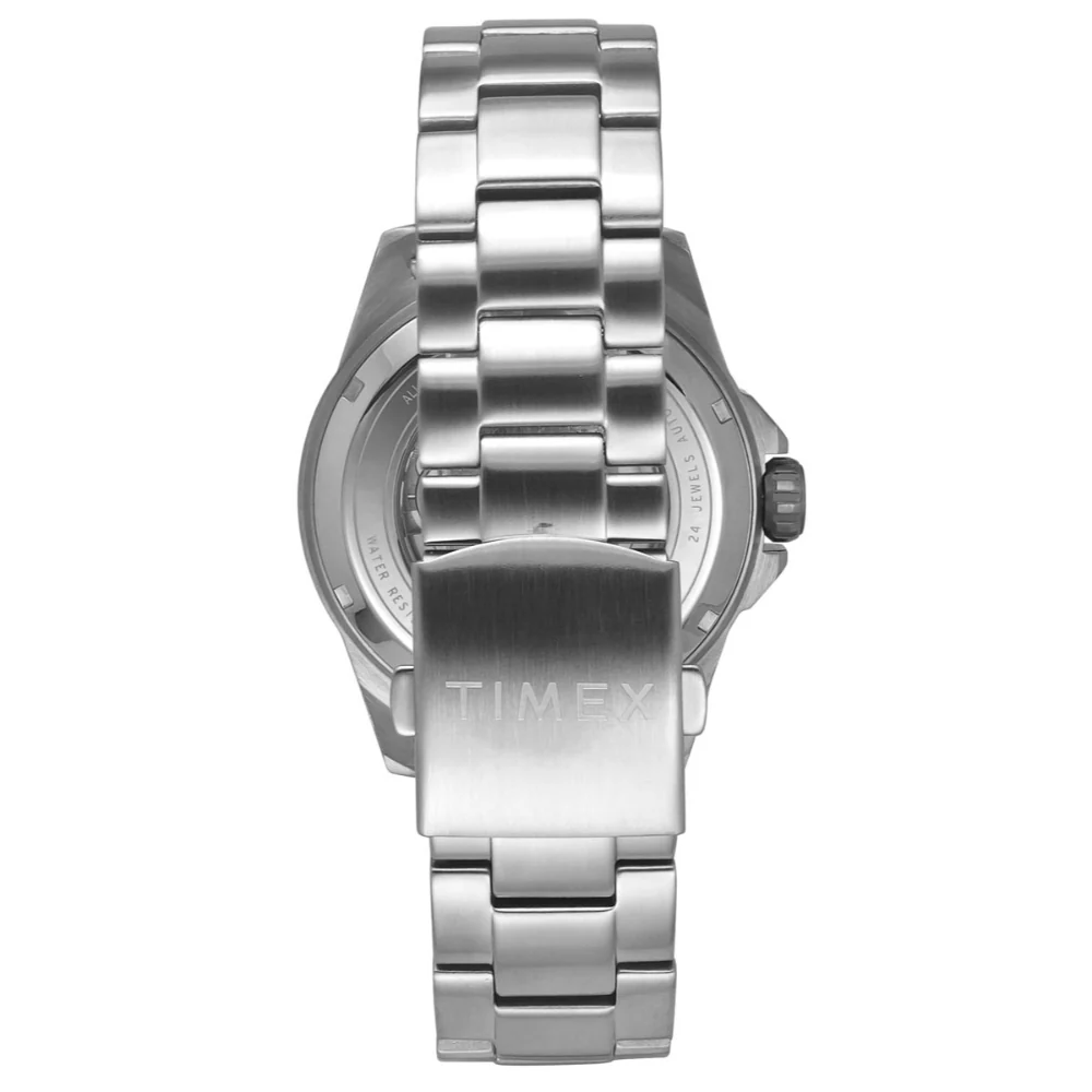 Timex Men Silver Round Dial Analog Automatic Watch - TWEG24100 - Image 4