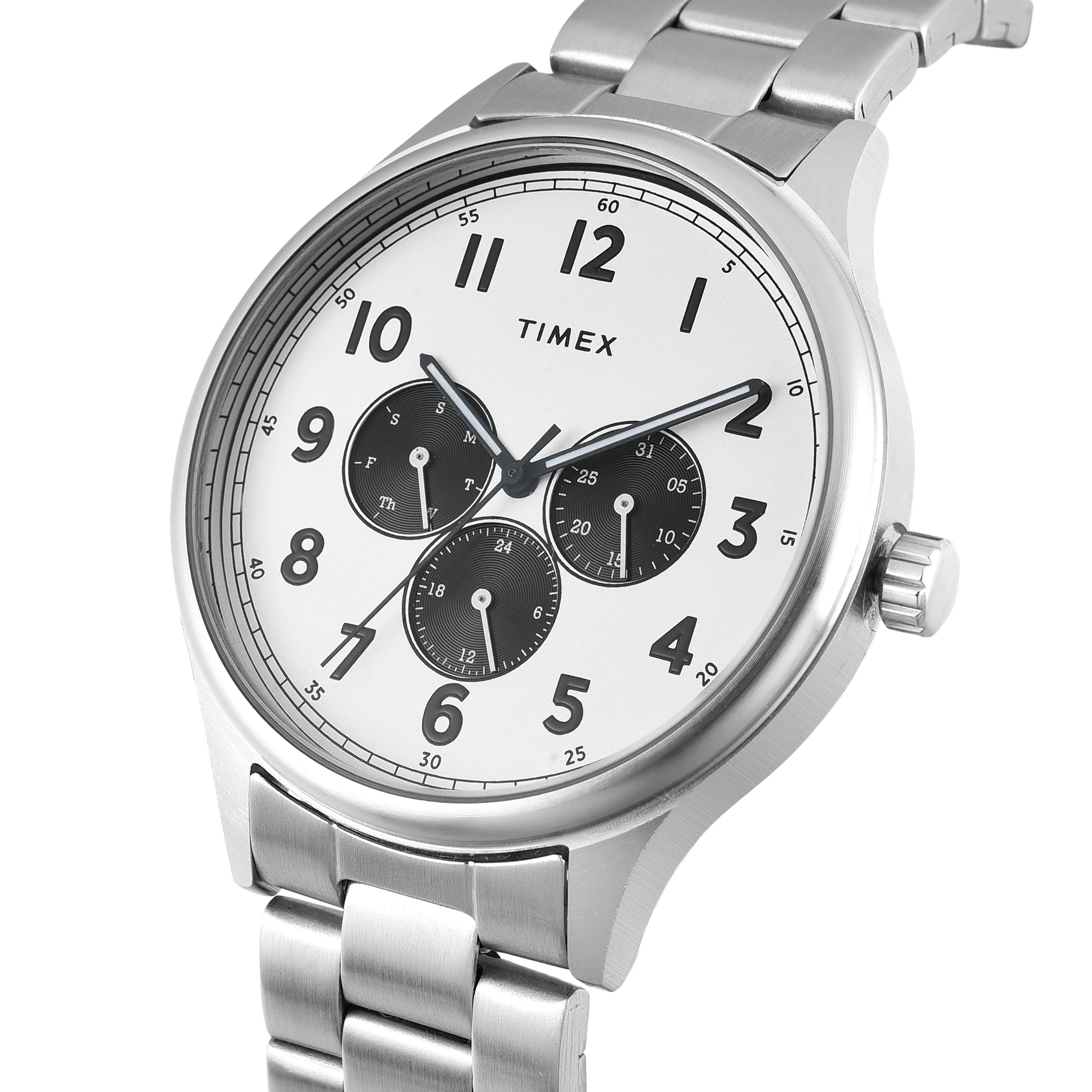 TIMEX Men Silver Round Dial Analog Watch - TWEG184SMU20 - Image 2
