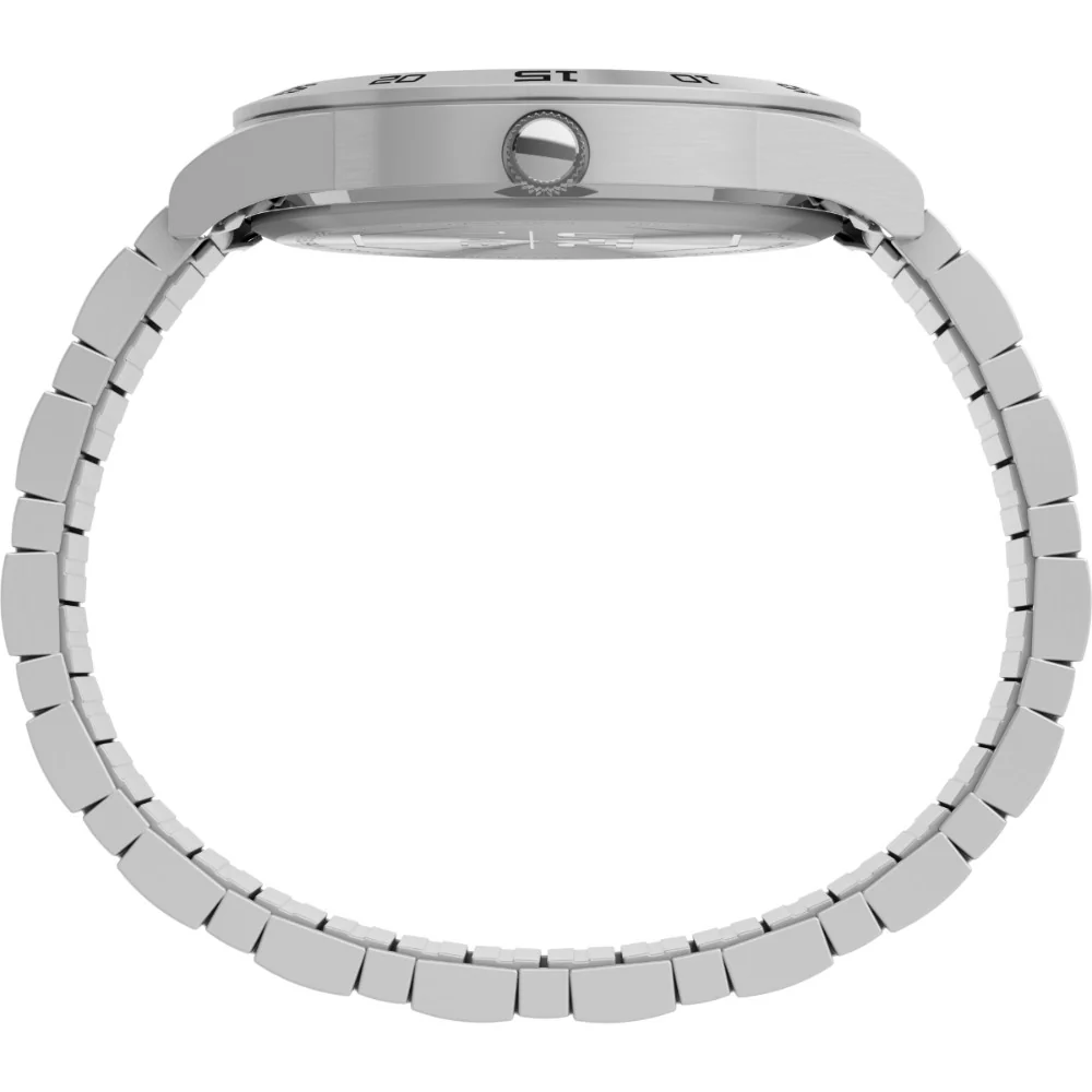 Timex Men Silver-Tone Analog Round Brass Dial Watch - TW2V563000D - Image 2