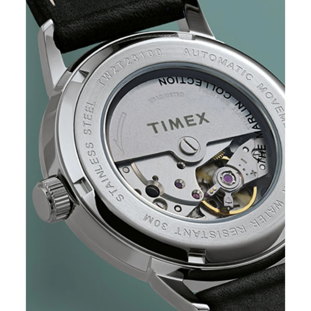 Timex Marlin? Men Silver-Tone Analog Round Stainless Steel Dial Watch - TW2T22700U9 - Image 6