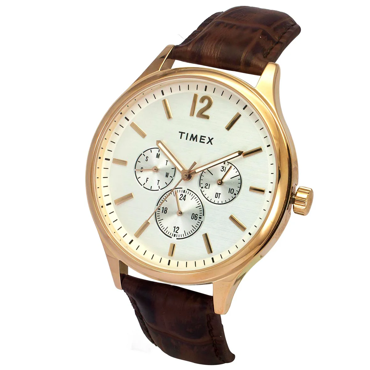 Timex Men White Round Dial Analog Watch - TWEG18433 - Image 2