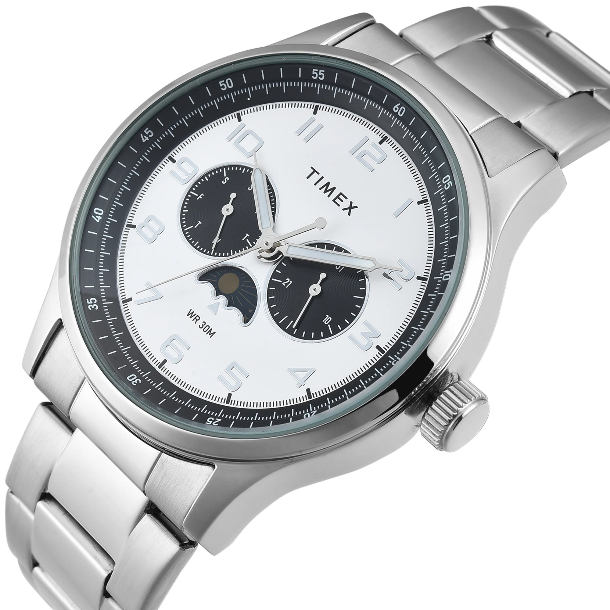 TIMEX Men White Round Dial Analog Watch - TWEG19609 - Image 2