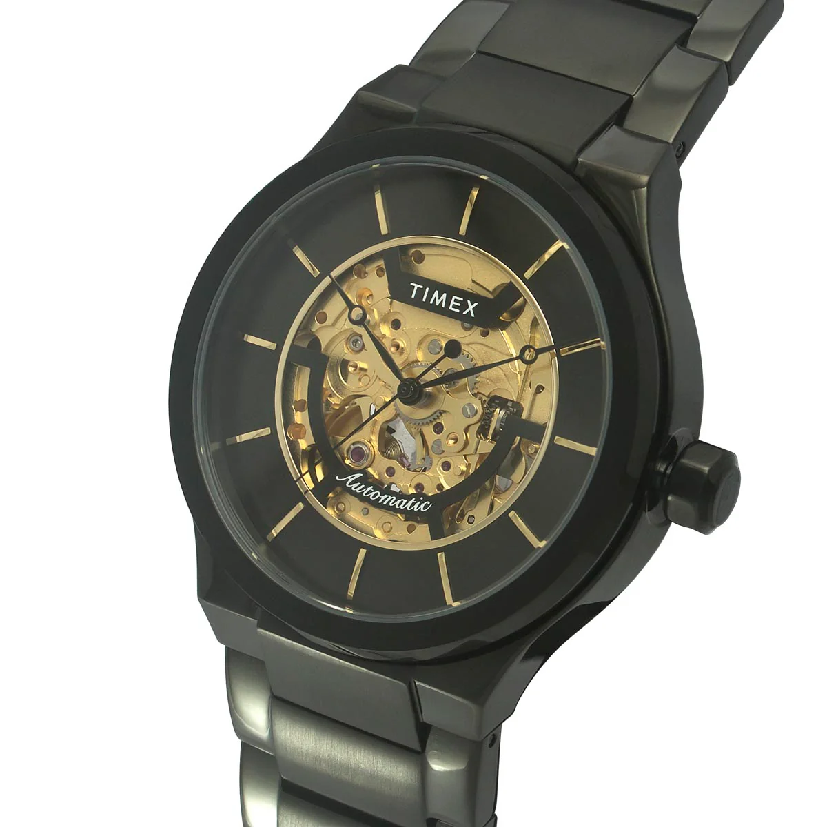 Timex E Class Men's Black Dial Round Case Automatic Function Watch -TWEG20900 - Image 3