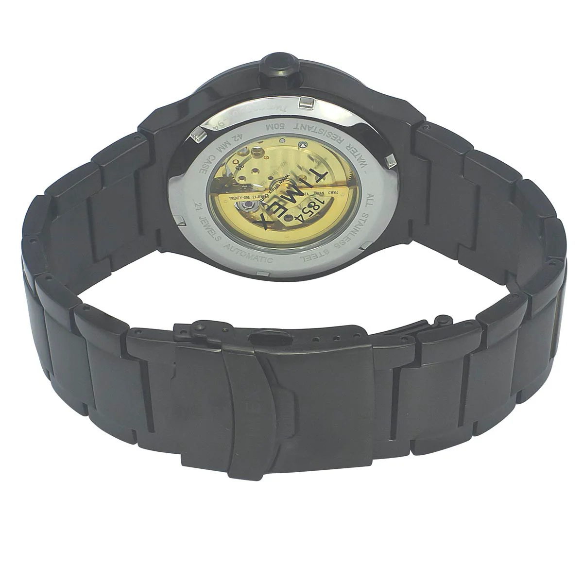 Timex E Class Men's Black Dial Round Case Automatic Function Watch -TWEG20900 - Image 5