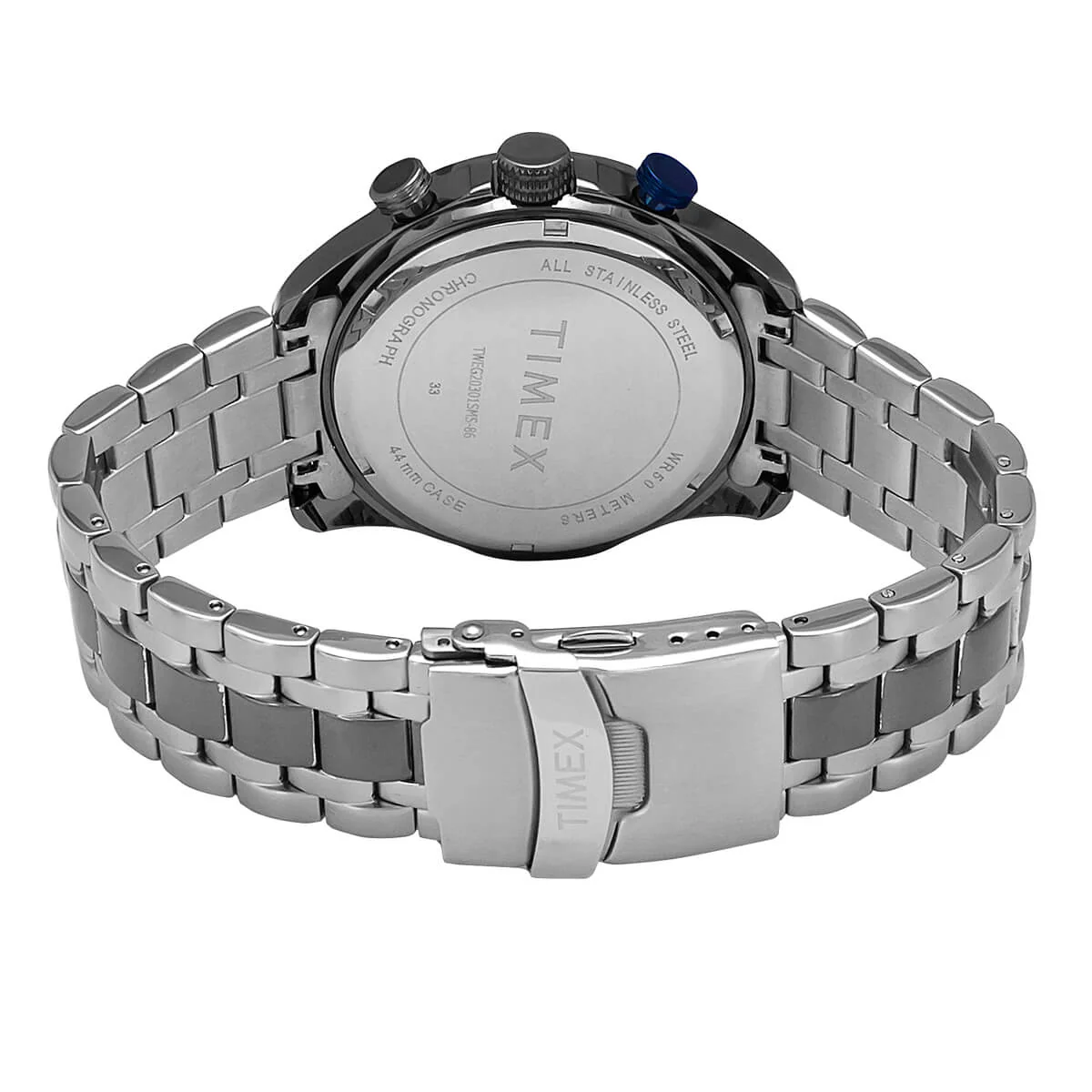 Timex E Class Men's Black Dial Round Case Chronograph Function Watch -TWEG20301 - Image 3