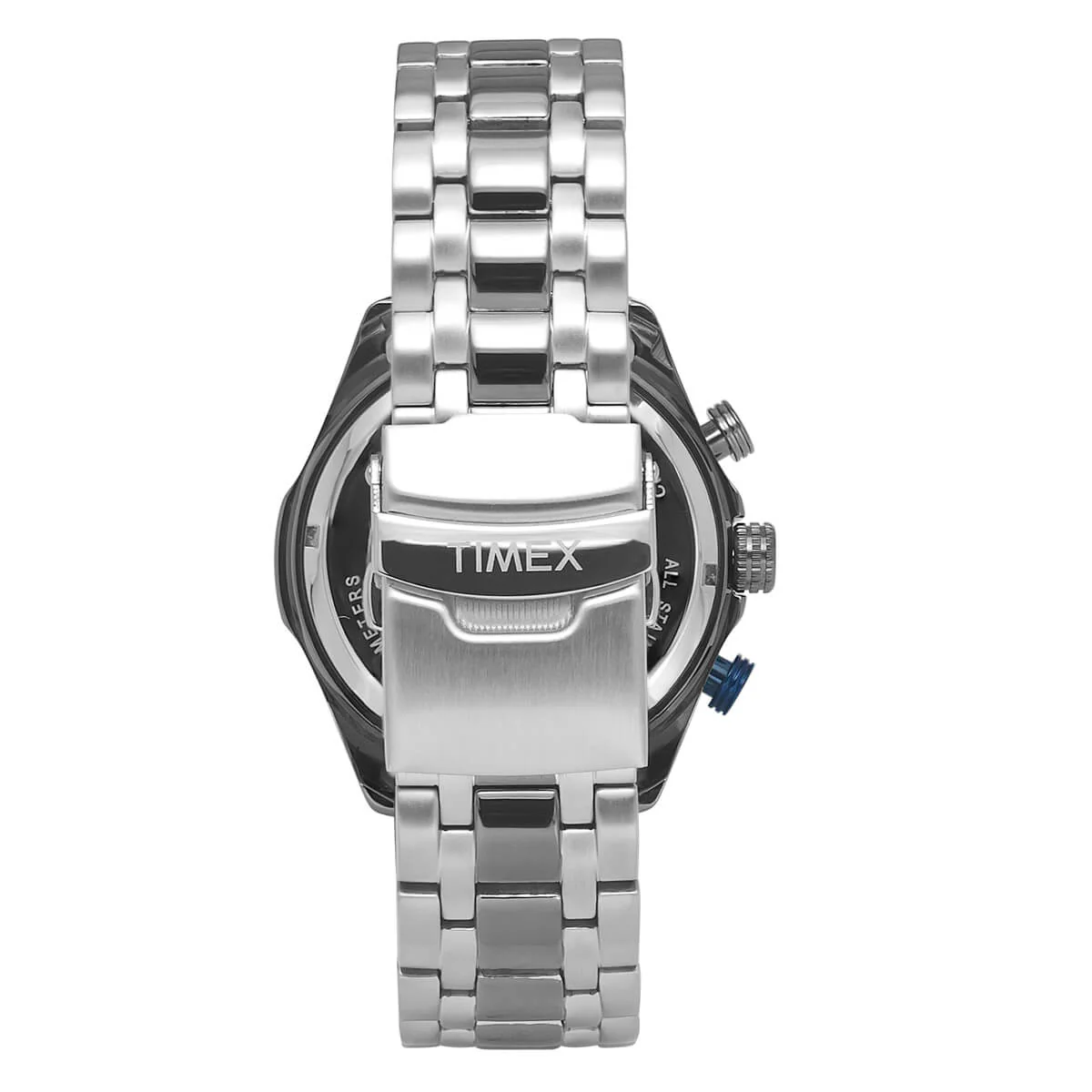 Timex E Class Men's Black Dial Round Case Chronograph Function Watch -TWEG20301 - Image 4