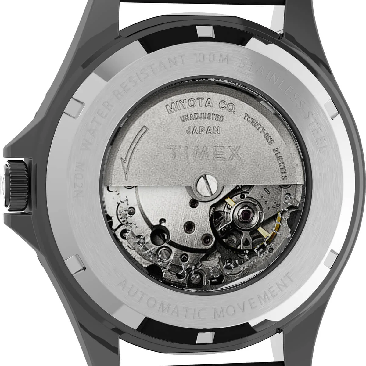 Navi XL Automatic 41mm Synthetic Rubber Strap Watch - Image 4