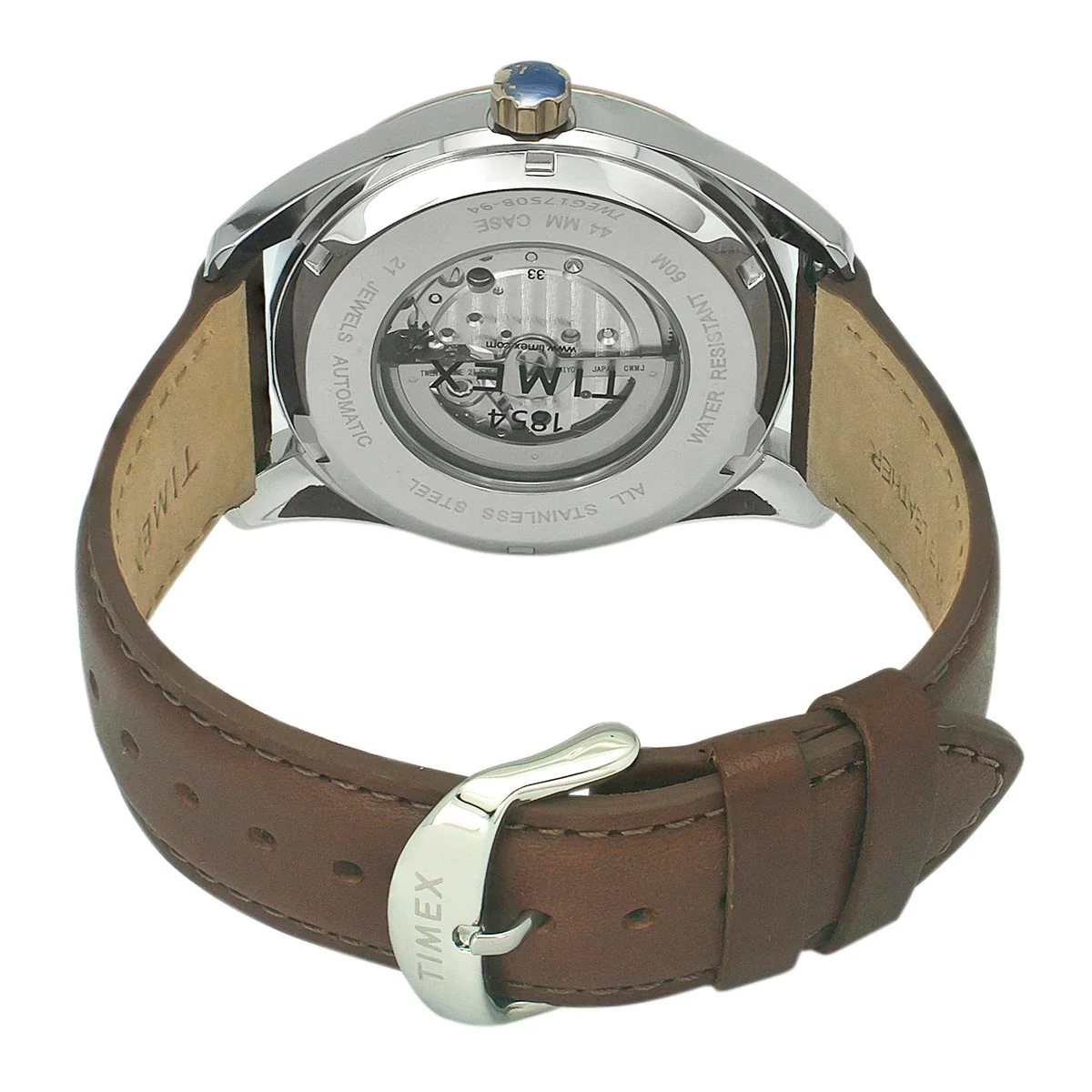 Timex E Class Men's Blue Dial Round Case Automatic Function Watch -TWEG17508 - Image 4