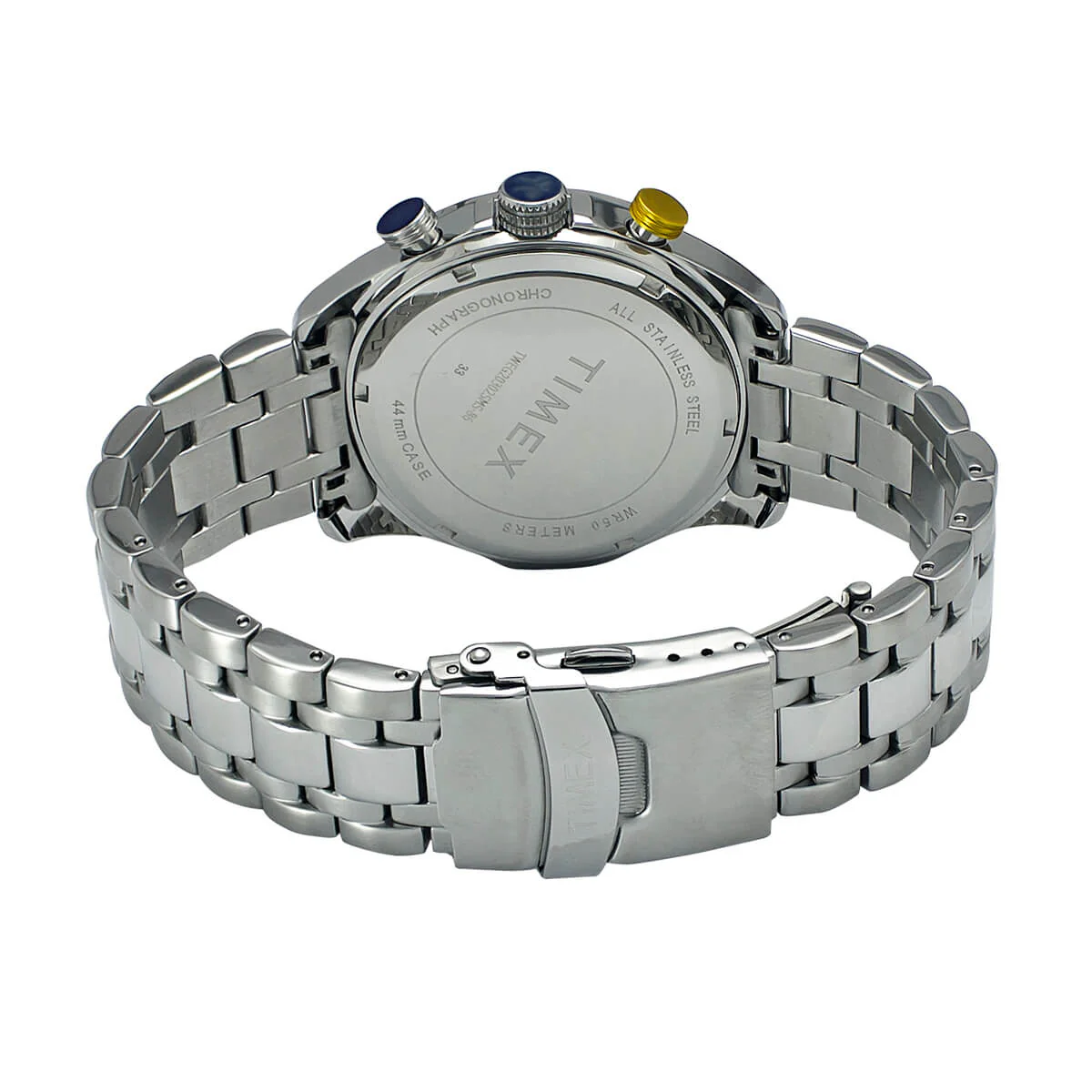 Timex E Class Men's Blue  Dial Round Case Chronograph Function Watch -TWEG20302 - Image 3
