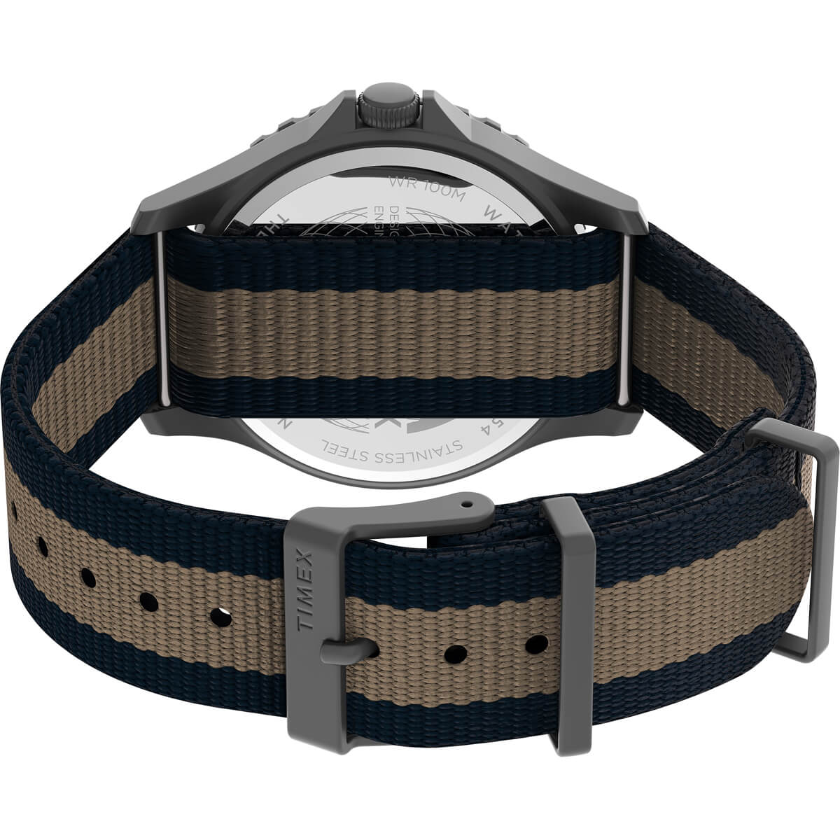 Timex Military Men's Quartz Analog Gunmetal Dial Round Case Stainless-Steel Function  Watch -TW2U90100 - Image 5