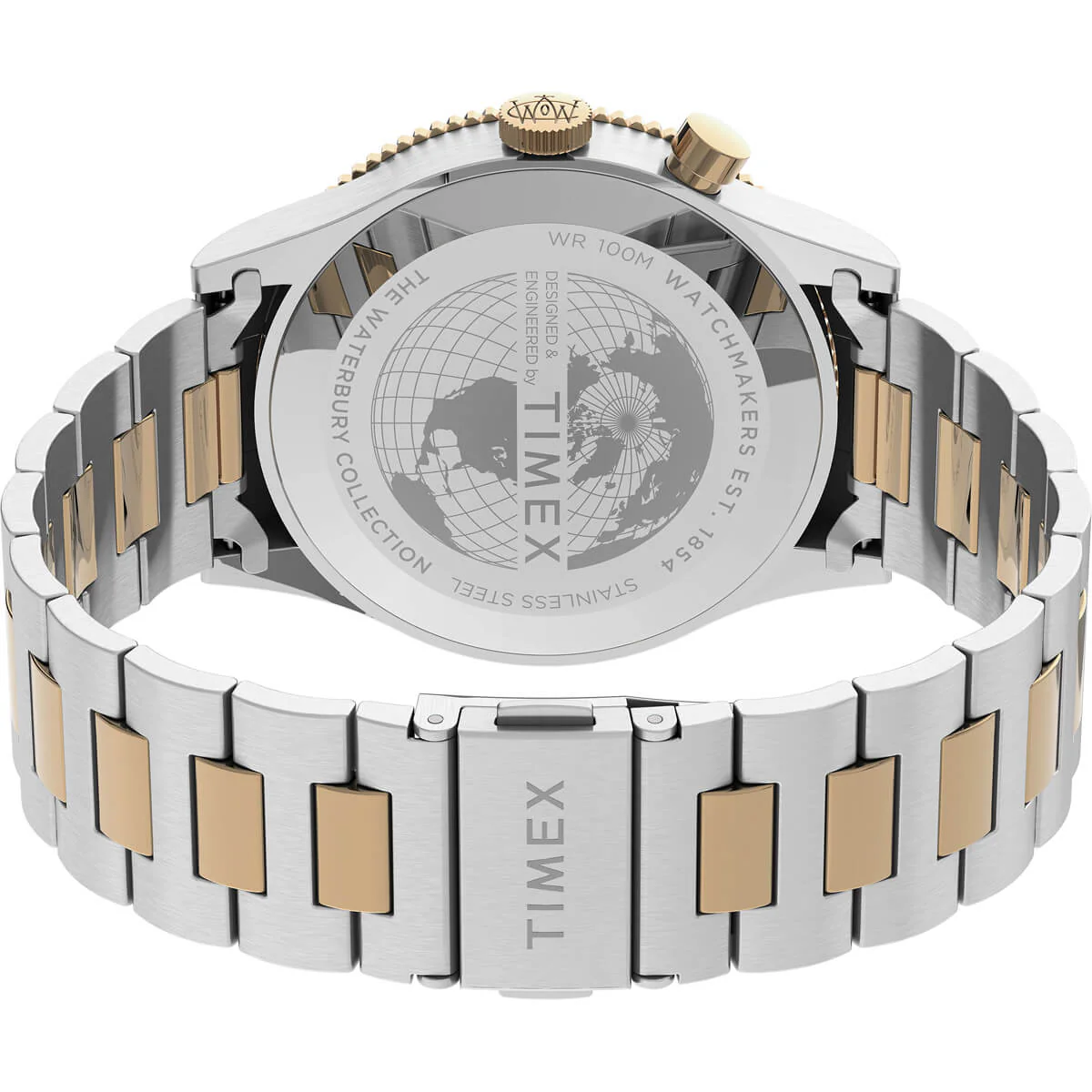 Waterbury Traditional GMT 39mm Stainless Steel Bracelet Watch - Image 2
