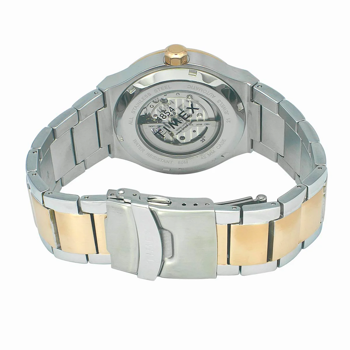 Timex E Class Men's Silver Dial Round Case Automatic Function Watch -TWEG20901 - Image 5