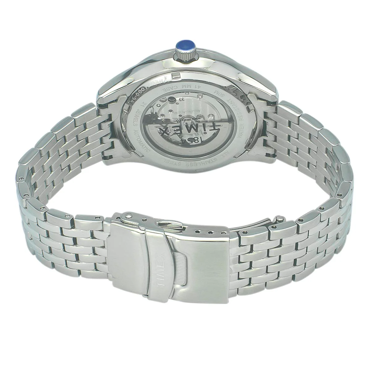 Timex E Class Men's Silver Dial Round Case Automatic Function Watch -TWEG21000 - Image 5