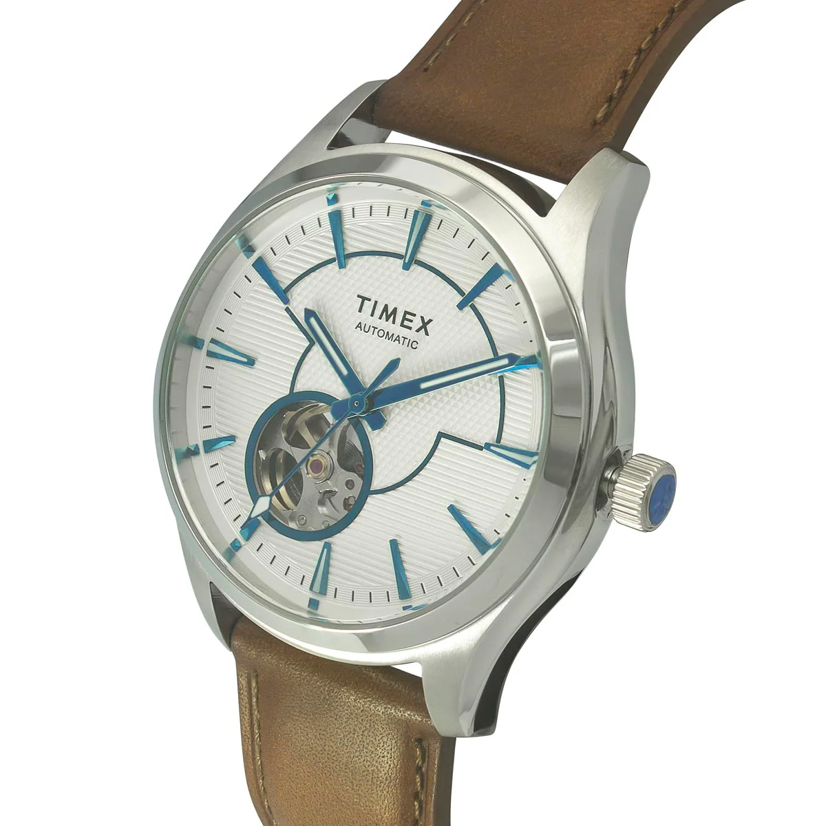 Timex E Class Men's Silver Dial Round Case Automatic Function Watch -TWEG21001 - Image 3