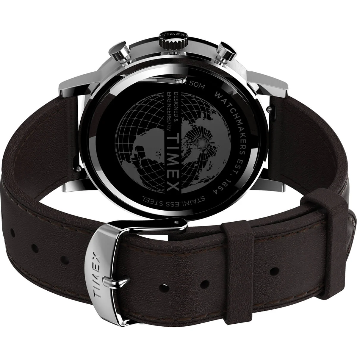 Timex City Collection Men's Quartz Analog Stainless Steel Dial Round Case Chronograph Function  Watch -TW2V36600 - Image 3