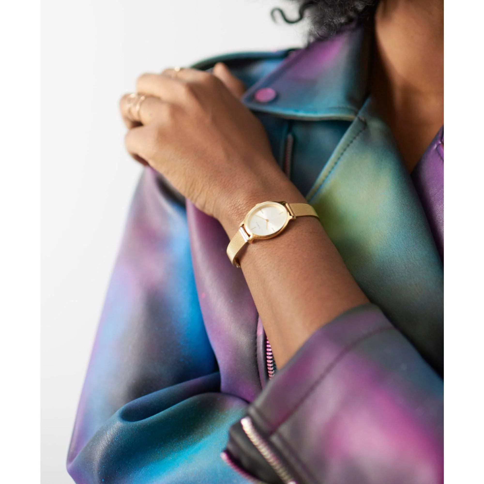 TIMEX Milano Gold Tonneau Dial Analog Women's Watch - TW2R70000UJ - Image 4