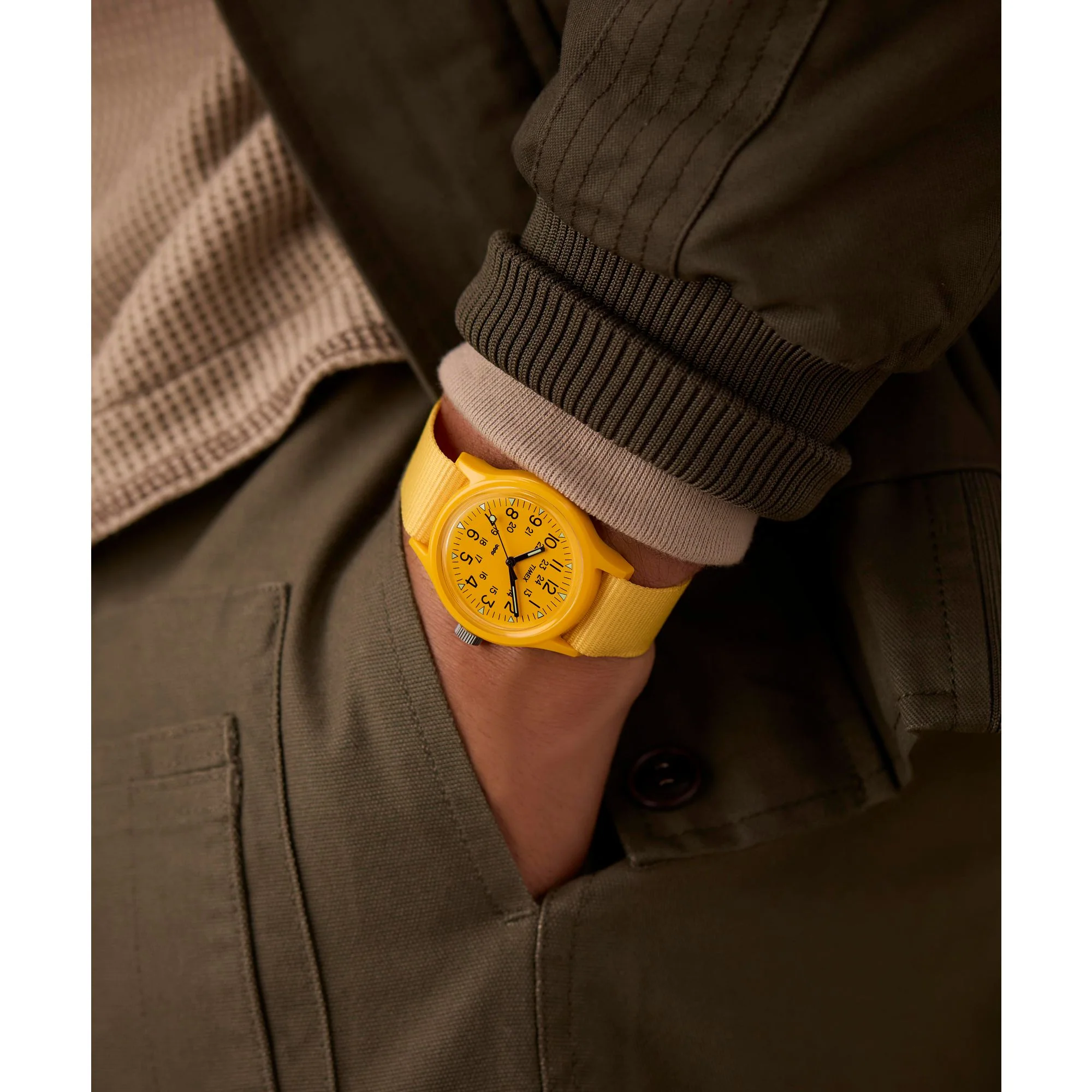 TIMEX Mk1 Yellow Round Dial Analog Men's Watch - TW2W91200UJ - Image 8