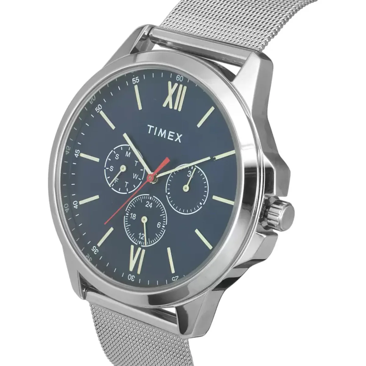 Timex Fashion Men's Blue Dial Round Case Multifunction Function Watch -TWEG165SMU04 - Image 2