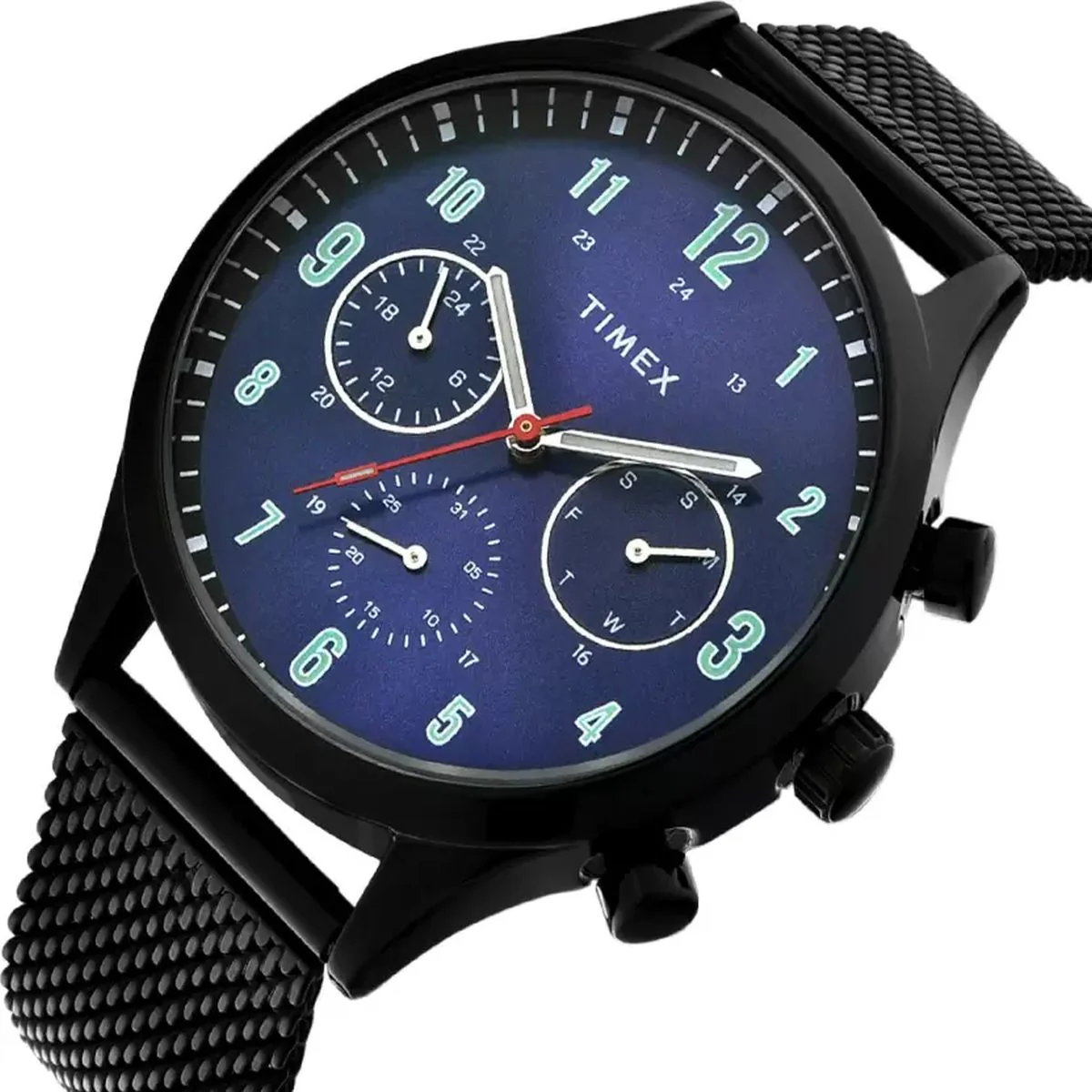 Timex Fashion Men's Blue Dial Round Case Multifunction Function Watch -TWHG03SMU02 - Image 2