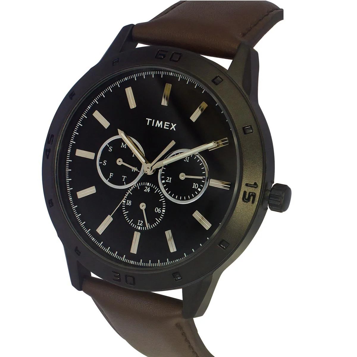 Timex Multifunction Men Analog Black Dial Coloured Quartz Watch, Round Dial with 30 mm Case width - TWEG135SMU02 - Image 2