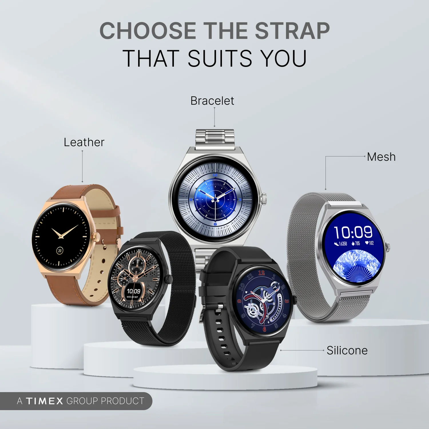 TIMEX Smart Neo 1.43 inches (3.6cm) AMOLED Display with  BT Calling Smartwatch for Unisex - TWTXW1200T - Image 7