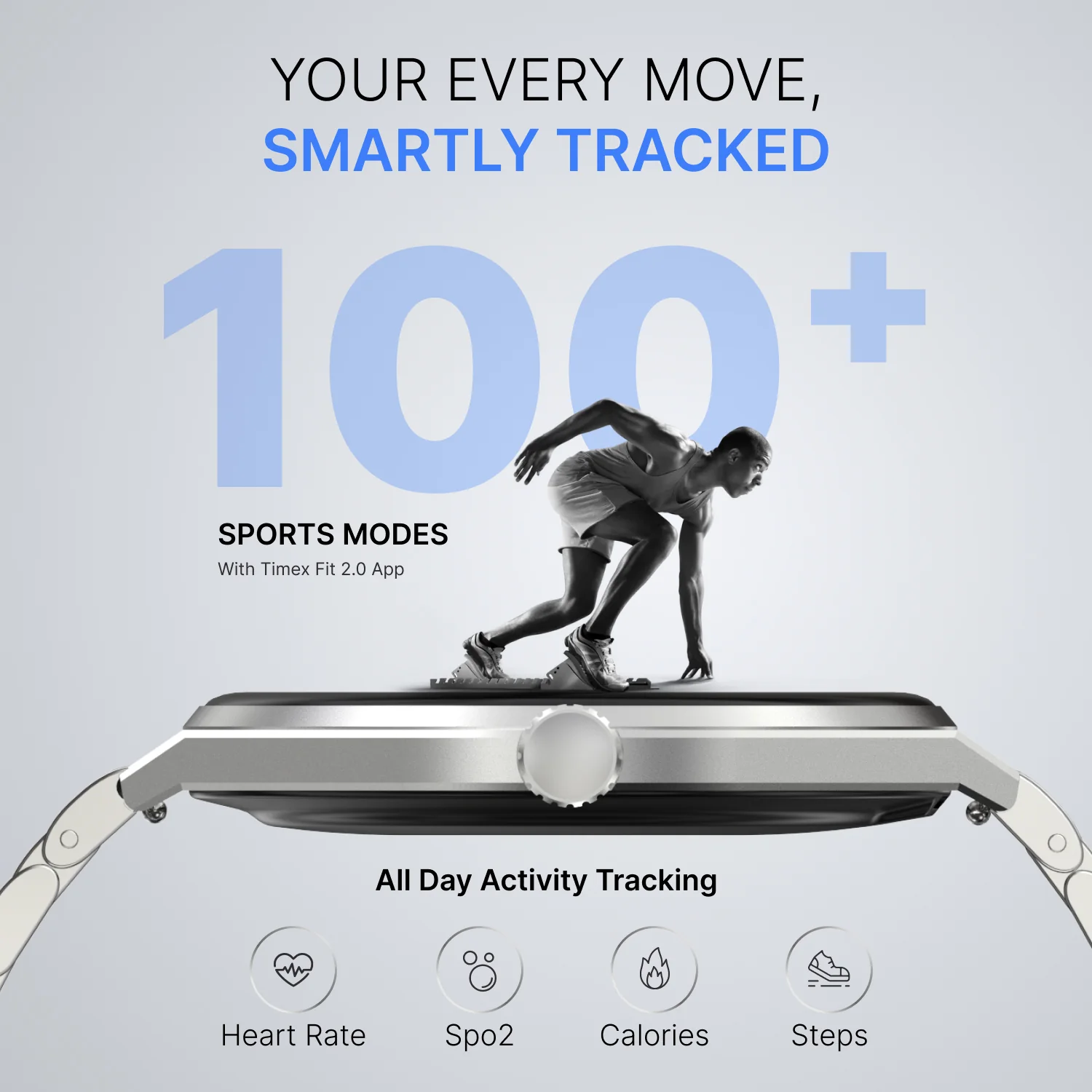 TIMEX Smart Neo 1.43 inches (3.6cm) AMOLED Display with  BT Calling Smartwatch for Unisex - TWTXW1202T - Image 5
