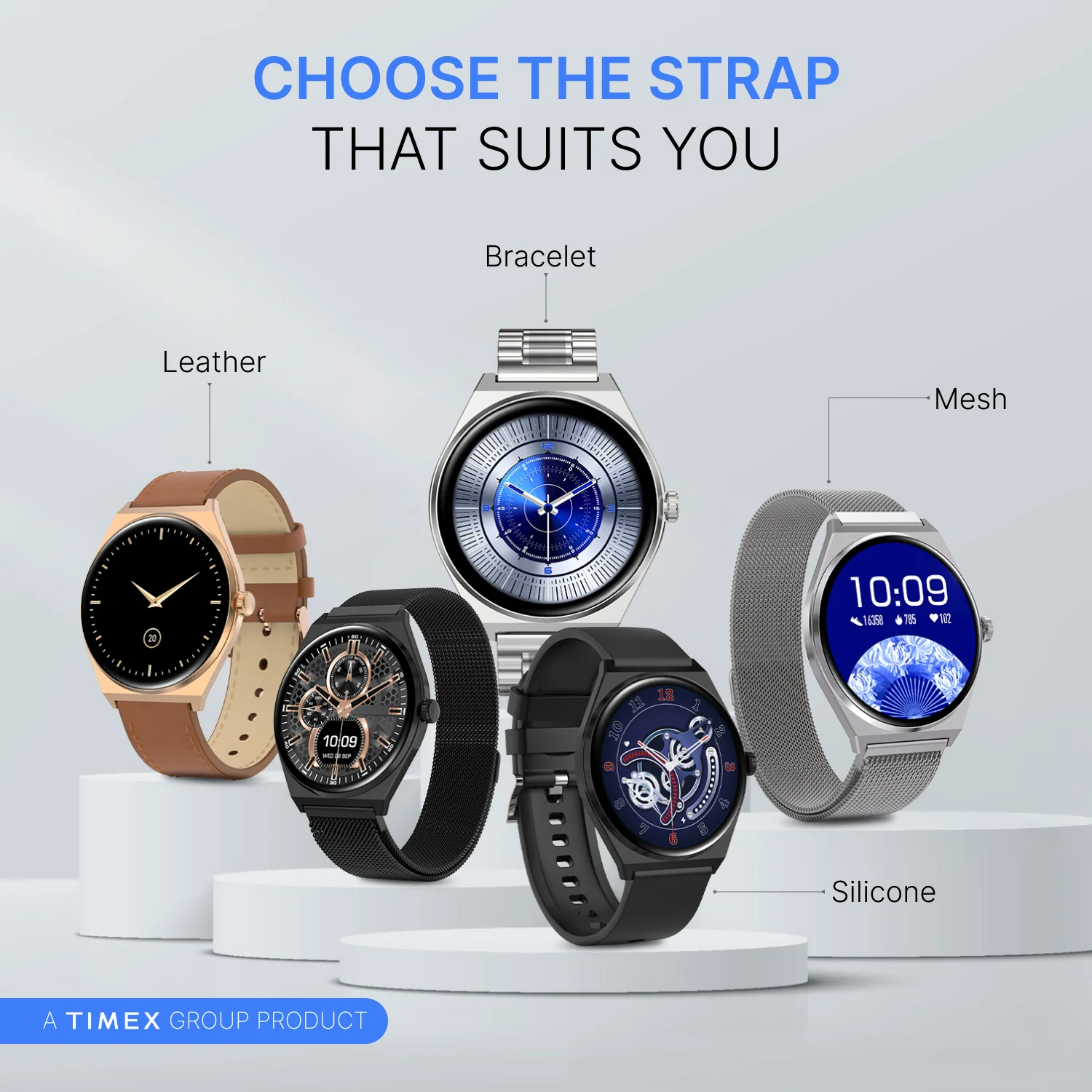 TIMEX Smart Neo 1.43 inches (3.6cm) AMOLED Display with  BT Calling Smartwatch for Unisex - TWTXW1203T - Image 7