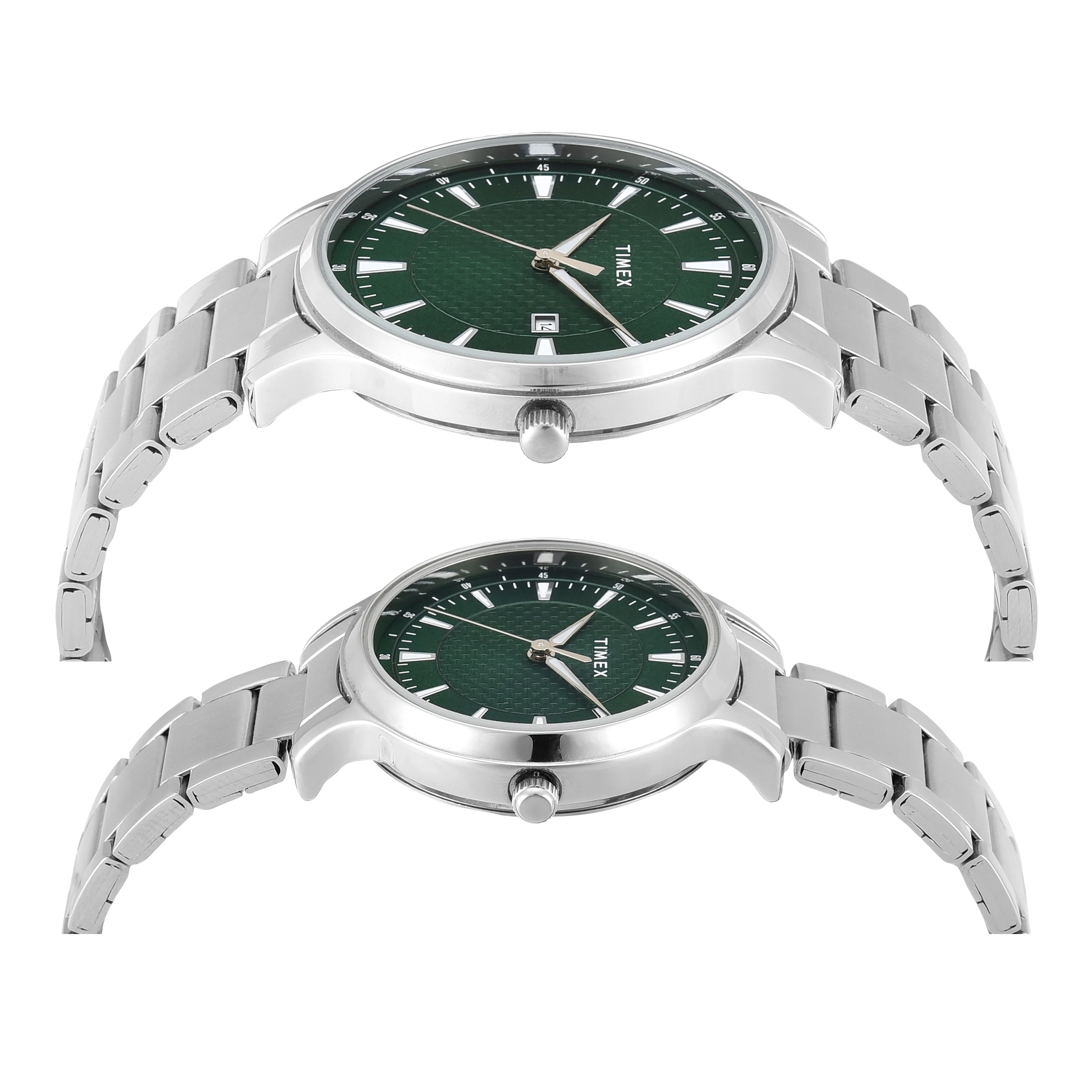 Timex Pair Green Round Dial Analog Watch - TW00PR321 - Image 4