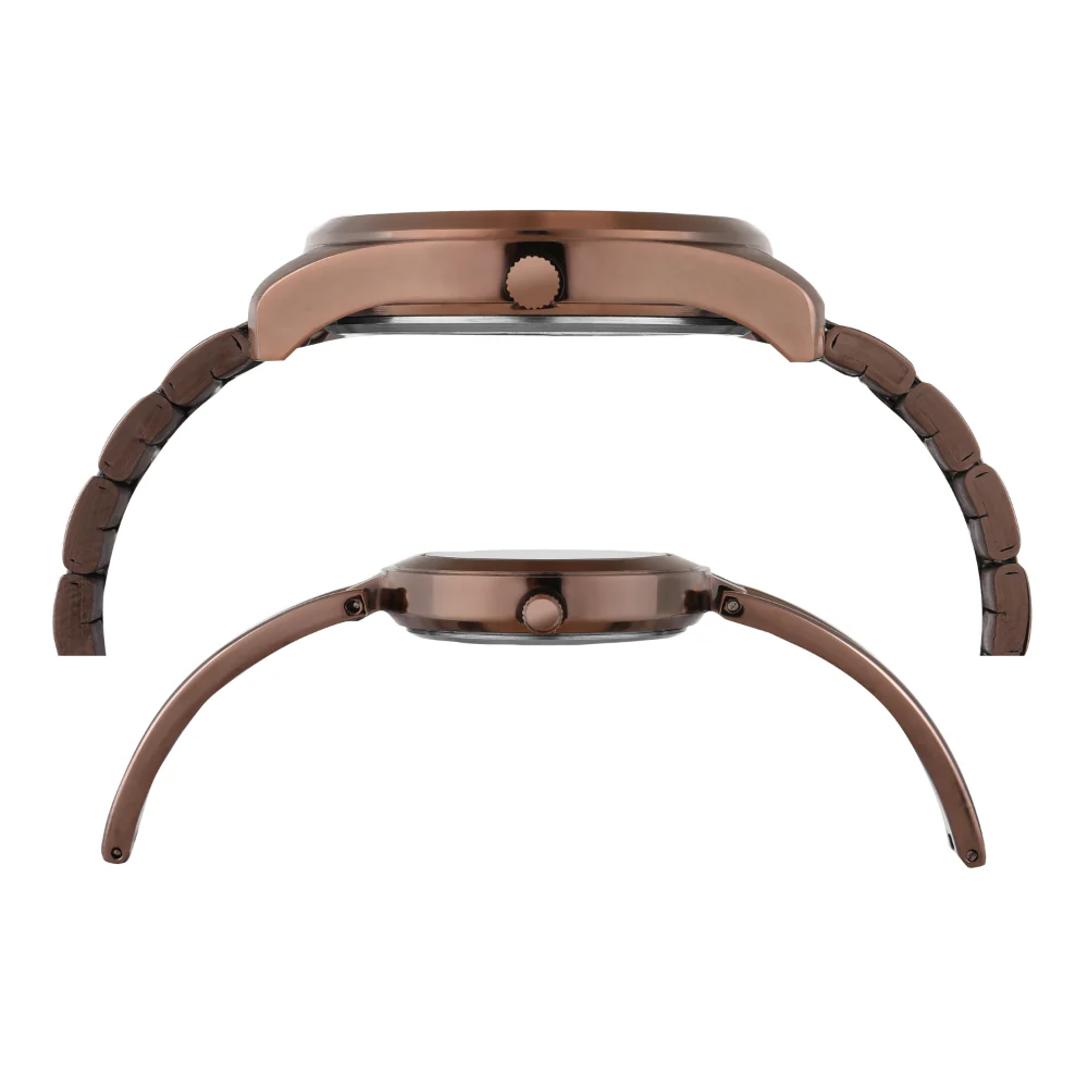 Timex Pairs Brown Round Analog Dial Watch- TW00PR311 - Image 3