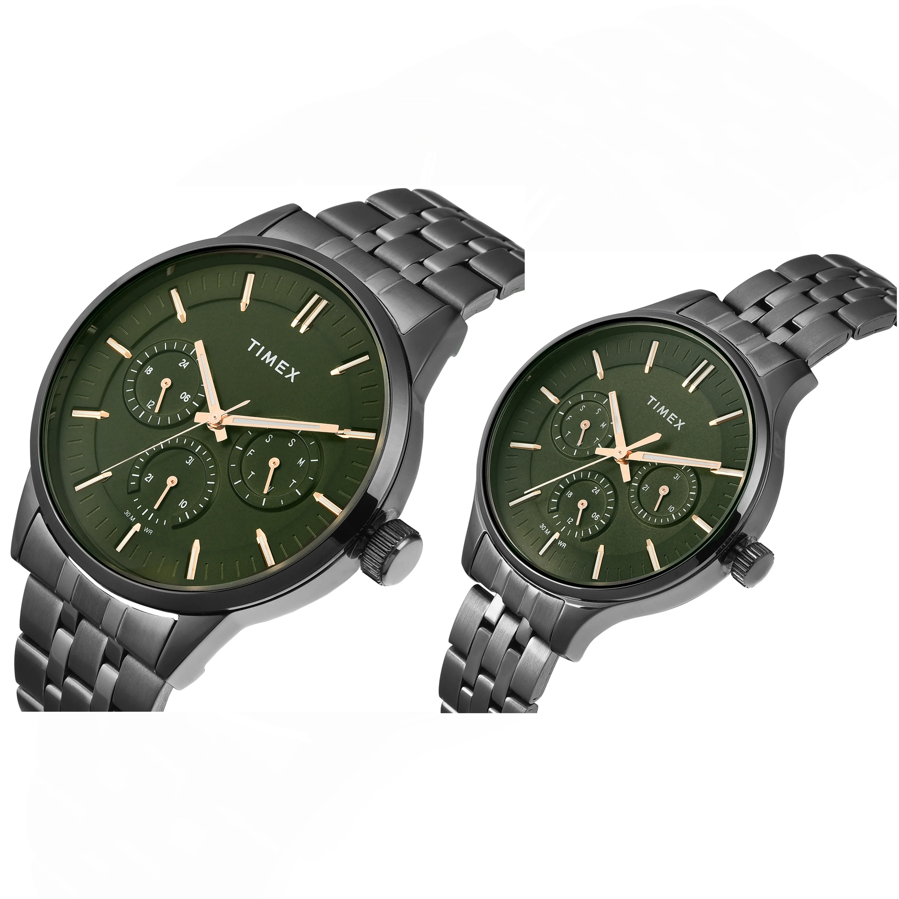 TIMEX Pairs Green Round Dial Analog Watch - TW00PR318 - Image 2