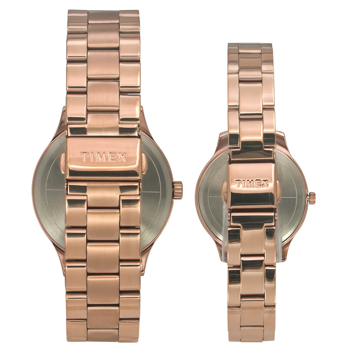 Timex Empera Pairs Rose Gold Dial Round Case Day Date/3 Hands Function Watch -TW00PR273 - Image 3