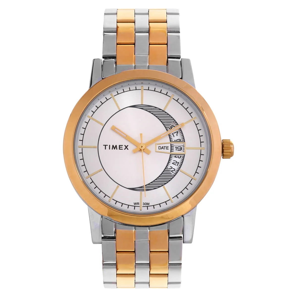 Timex Classics Pairs Silver Dial Round Case Date/3 Hands Function Watch -TW00PR230 - Image 3