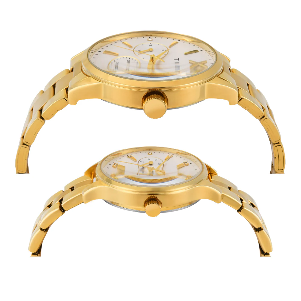 Timex Pairs Silver Round Multifunction Dial Watch- TW00PR303 - Image 6