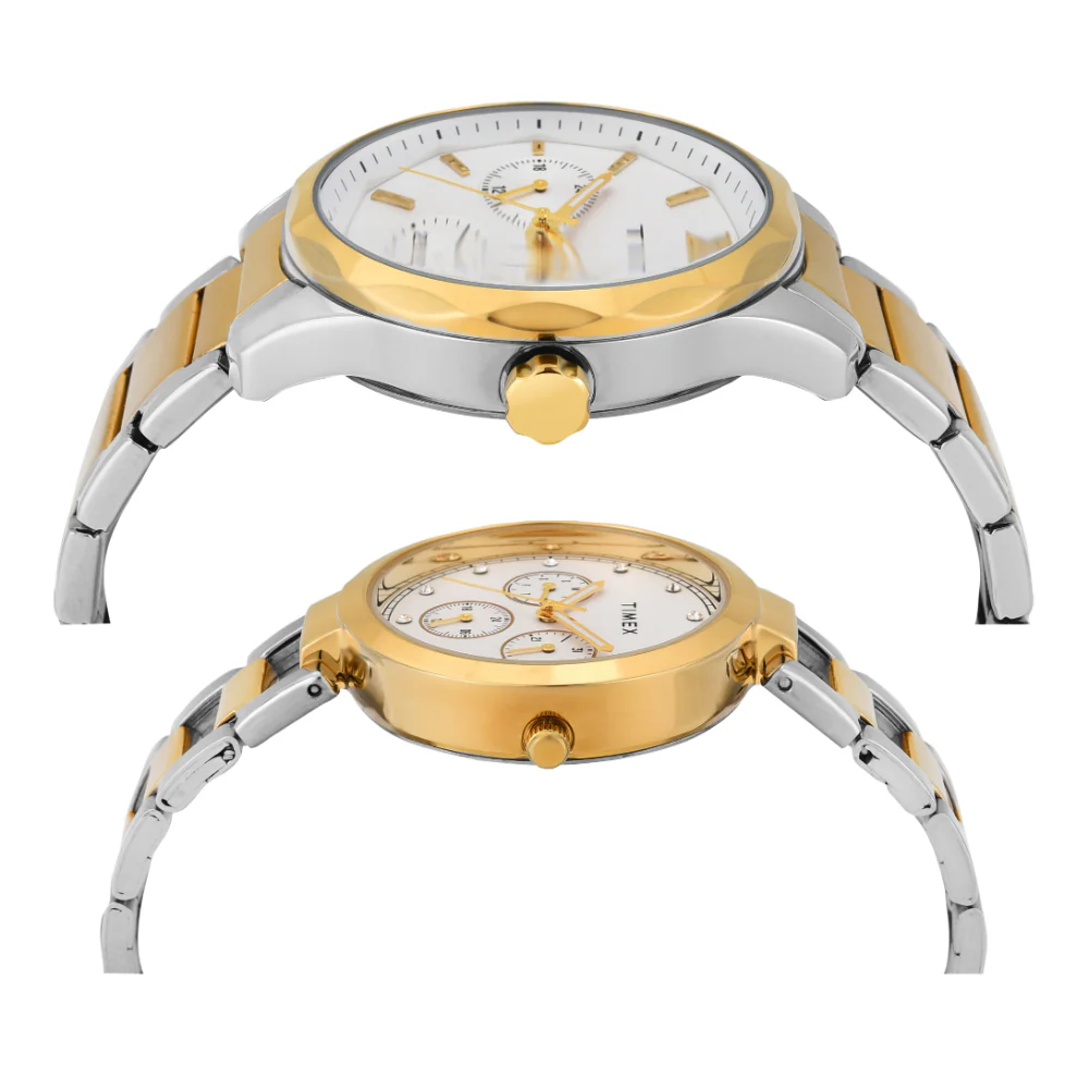 Timex Pairs White Round Multifunction Dial Watch- TW00PR312 - Image 5