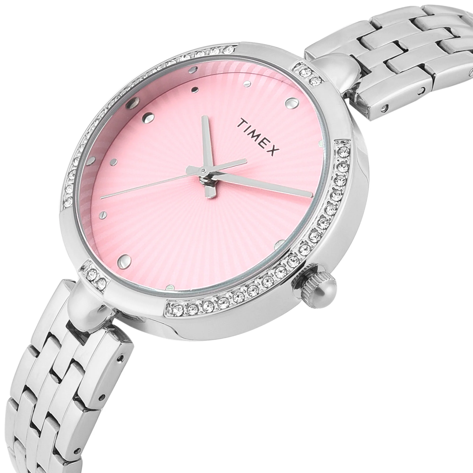 TIMEX Pink Round Dial Analog Women's Watch - TWEL22600 - Image 2