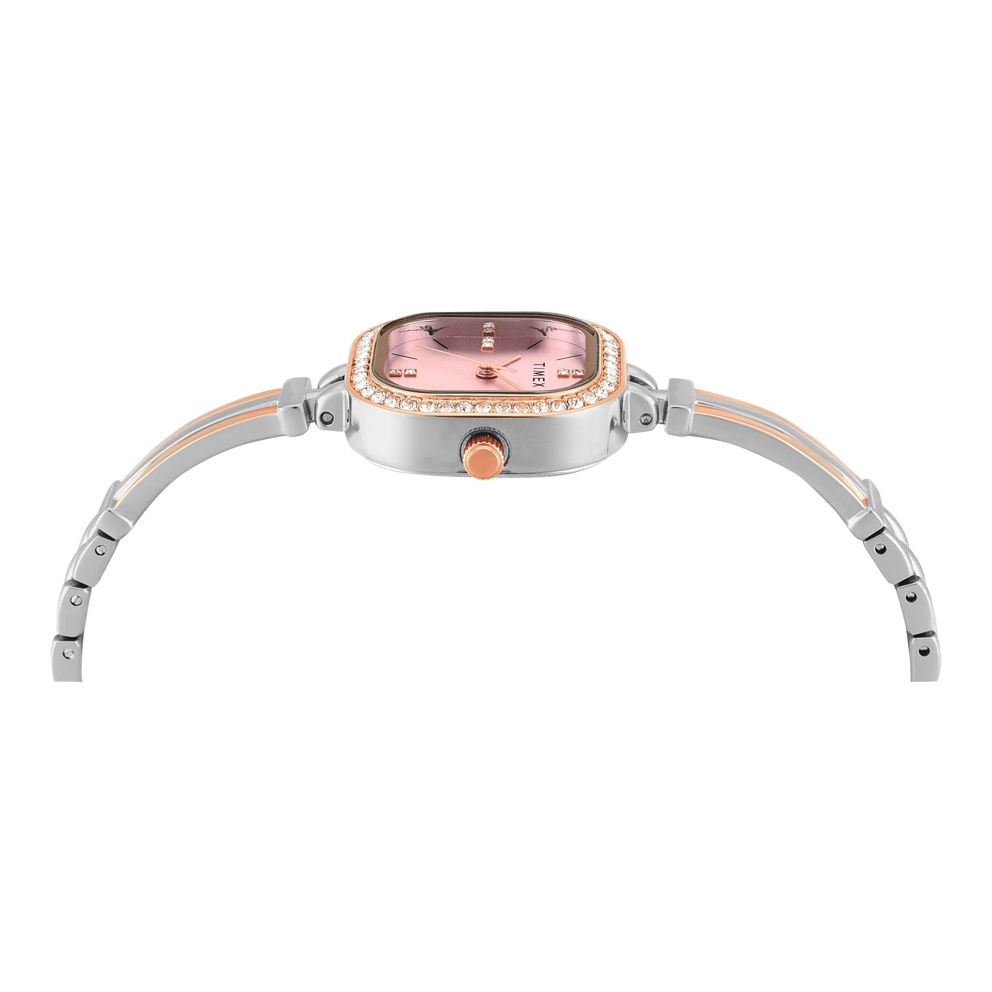TIMEX Pink Square Dial Analog Women's Watch - TWEL22903 - Image 4
