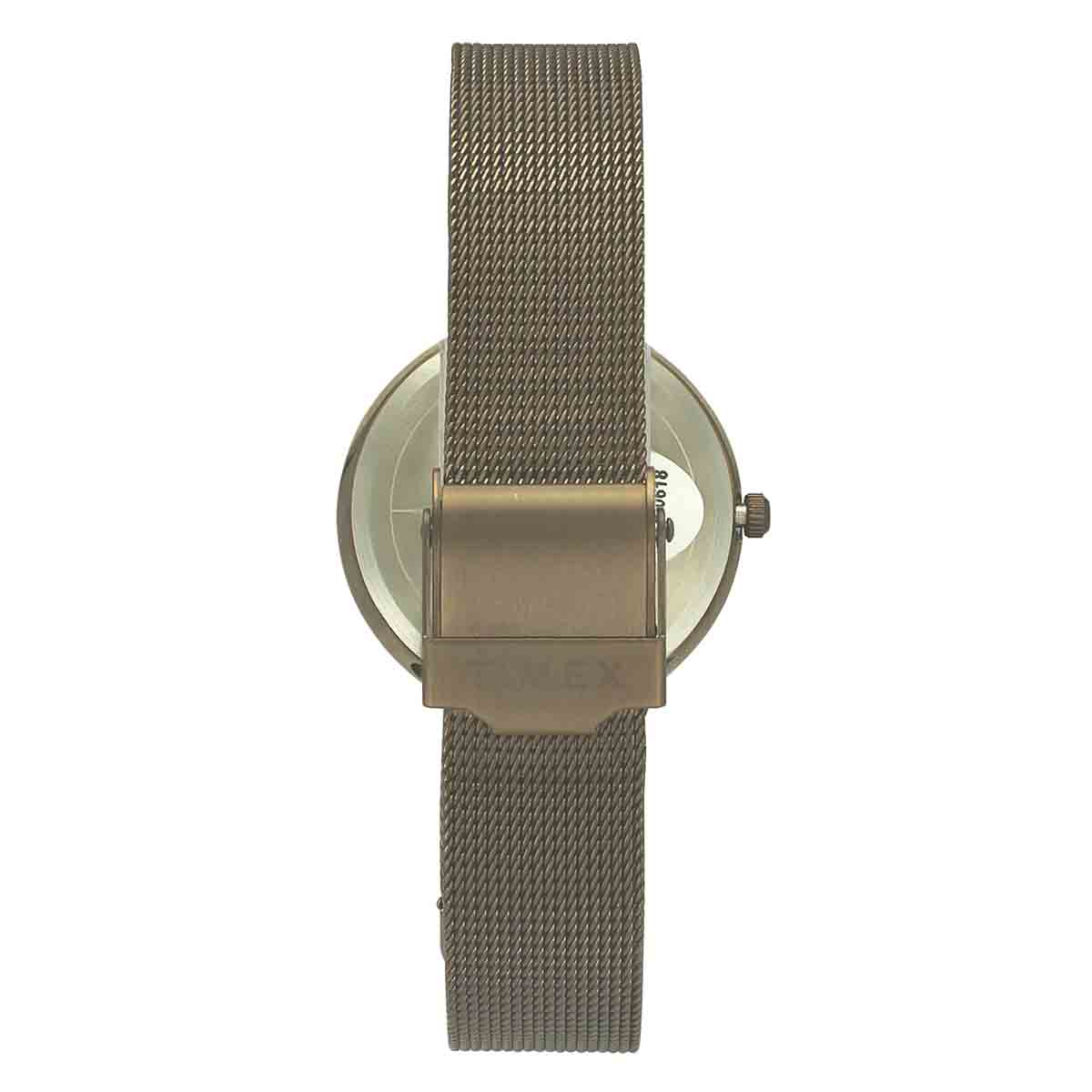 Timex Fashion Women's Brown Dial Round Case 3 Hands Function Watch -TWEL11825 - Image 3