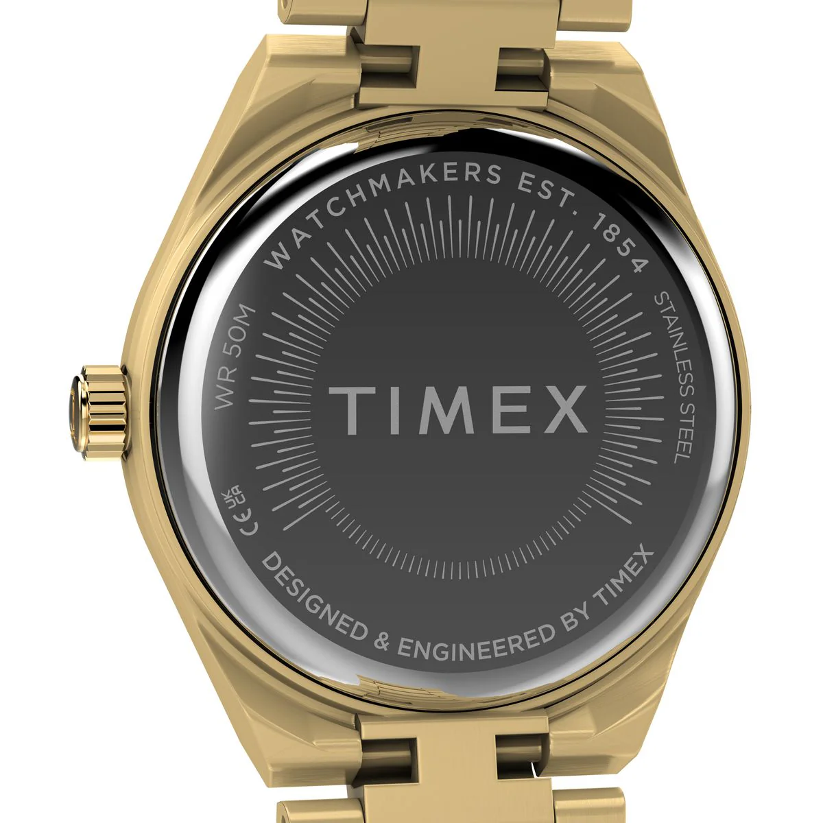 Timex Q Round 24mm Gold Dial Analog Women Watch - TW2Y68300UJ - Image 4