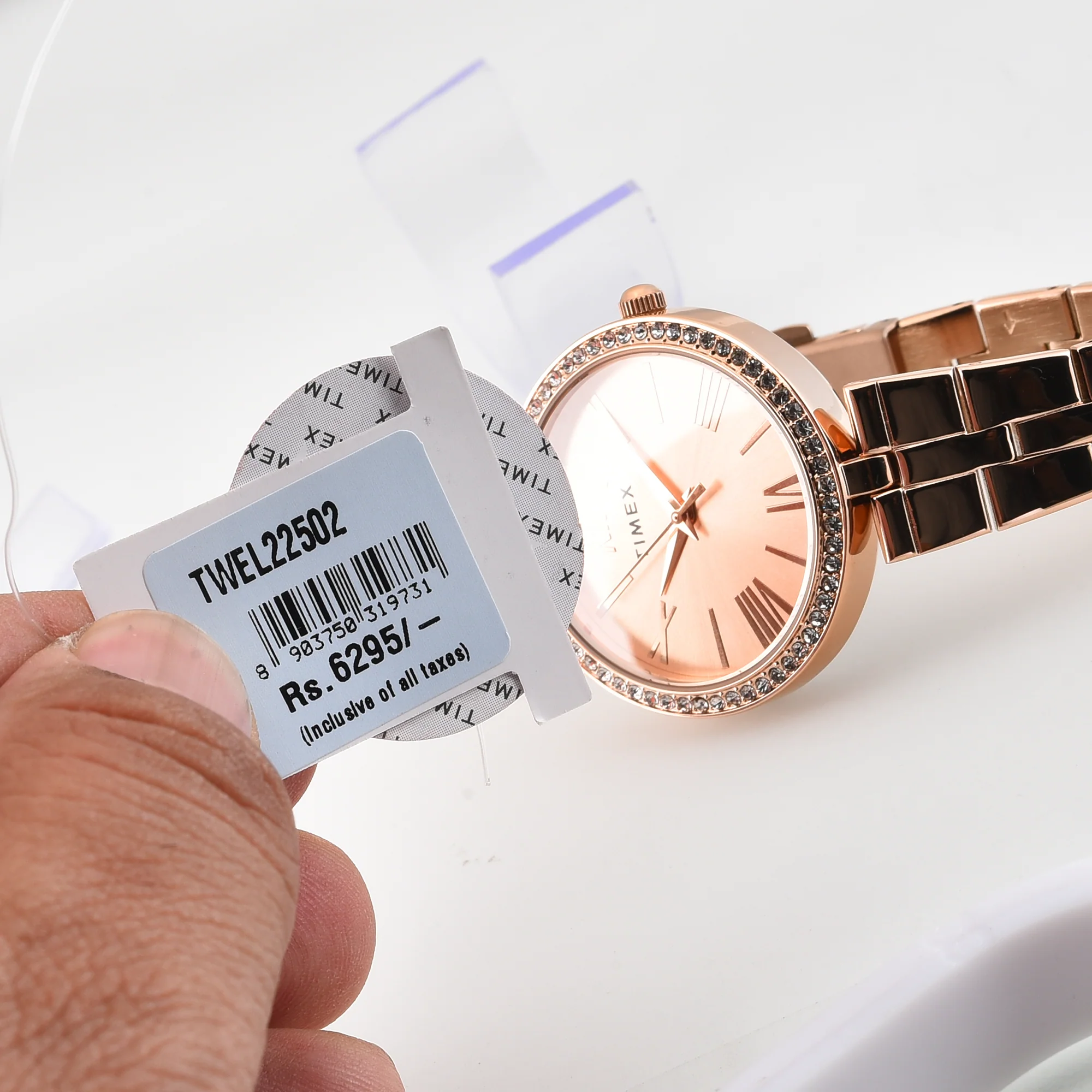TIMEX Rose Gold Round Dial Analog Women's Watch - TWEL22502 - Image 7