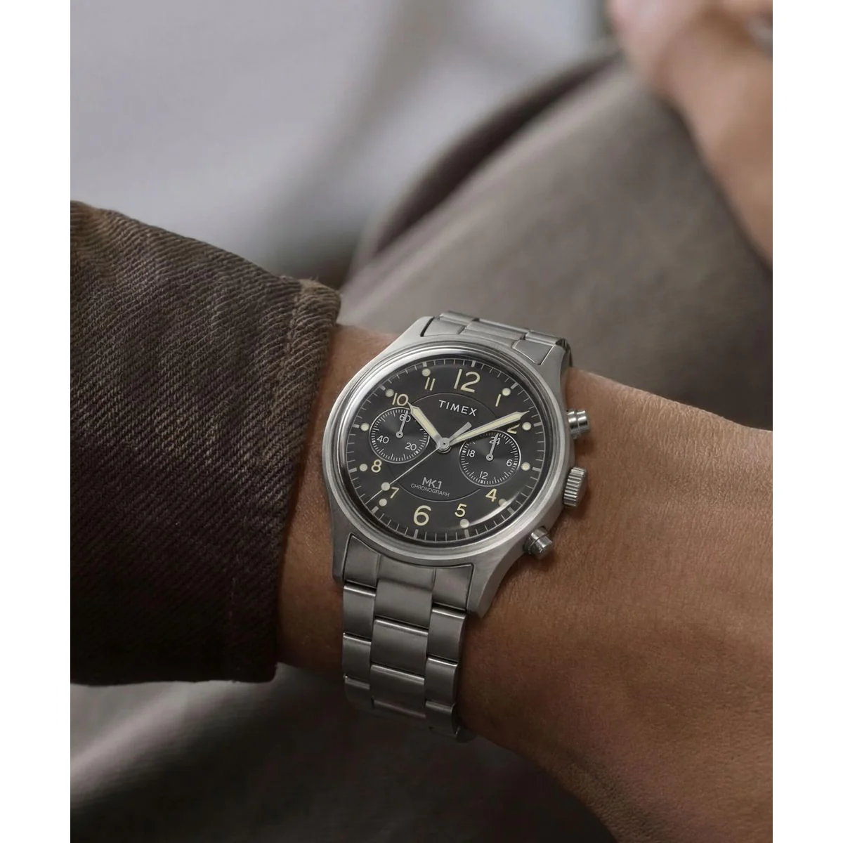 Timex Round 40mm Black Dial Analog Men Watch - TW2Y71000UJ - Image 7