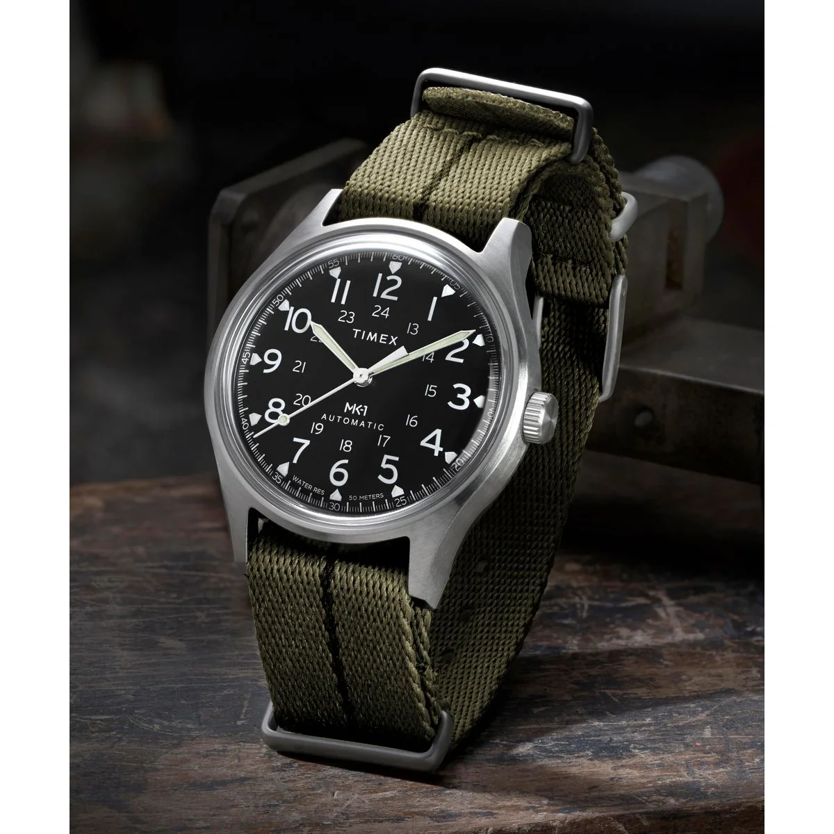 Timex Round 40mm Black Dial Mechanical Automatic Men Watch - TW2Y71700UJ - Image 6