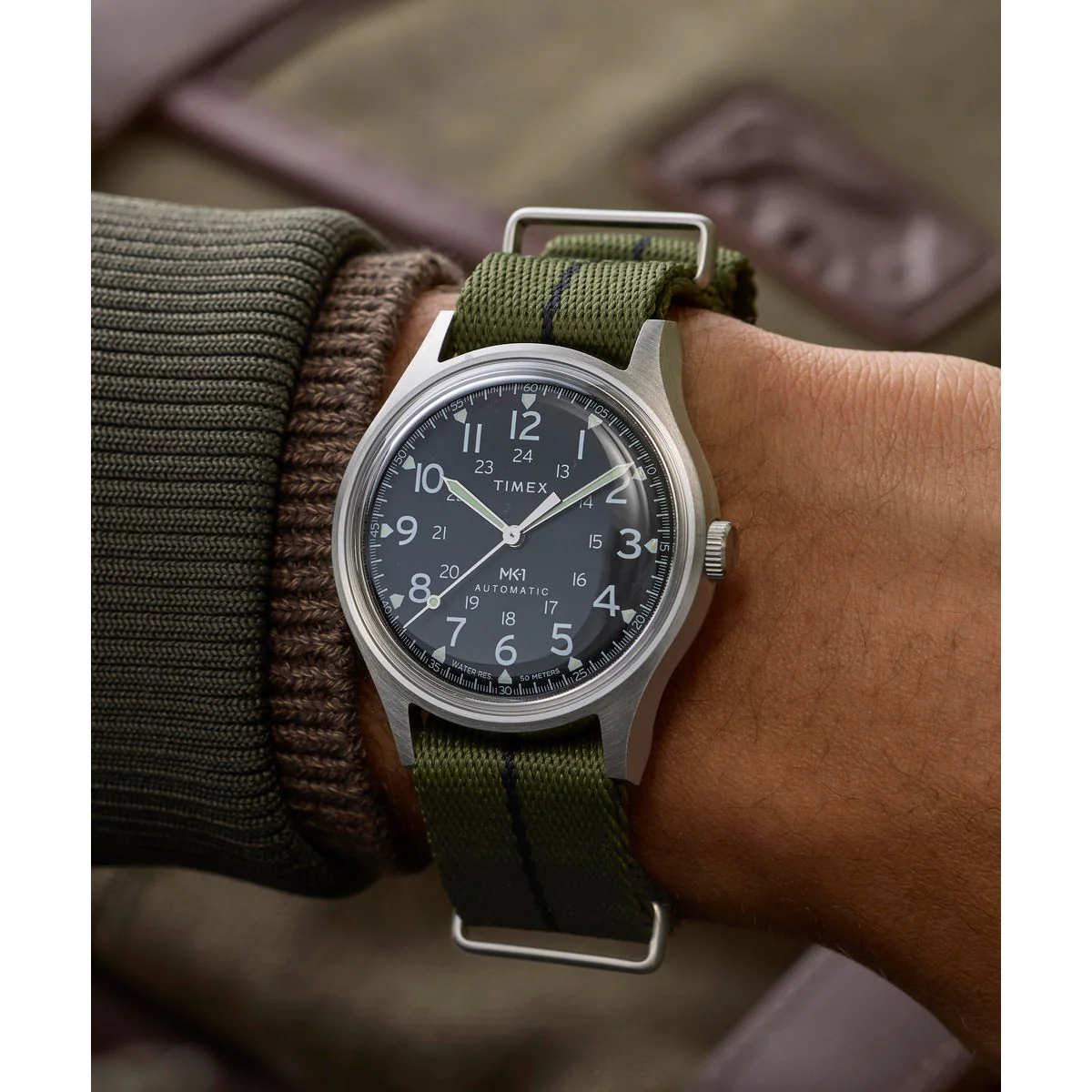 Timex Round 40mm Black Dial Mechanical Automatic Men Watch - TW2Y71700UJ - Image 8