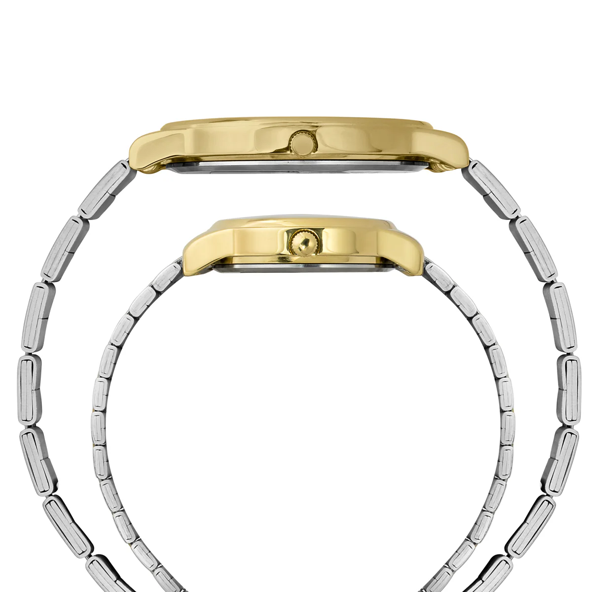 TIMEX Round Champagne Dial Analog Pair's Watch - TW00PR333 - Image 5