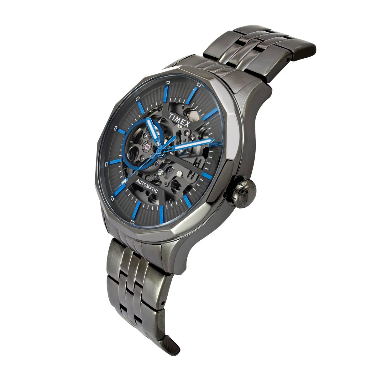 TIMEX Round Grey Dial Analog Automatic Men's Watch - TWEG27601 - Image 2